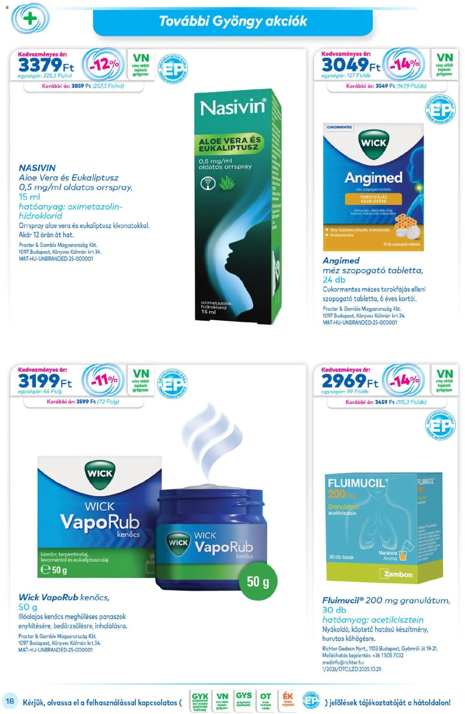 Gyöngy Patikák újság 2026.01.01. Akciós újság Gyöngy Patikák (2026-01-01 - 2026-01-31)