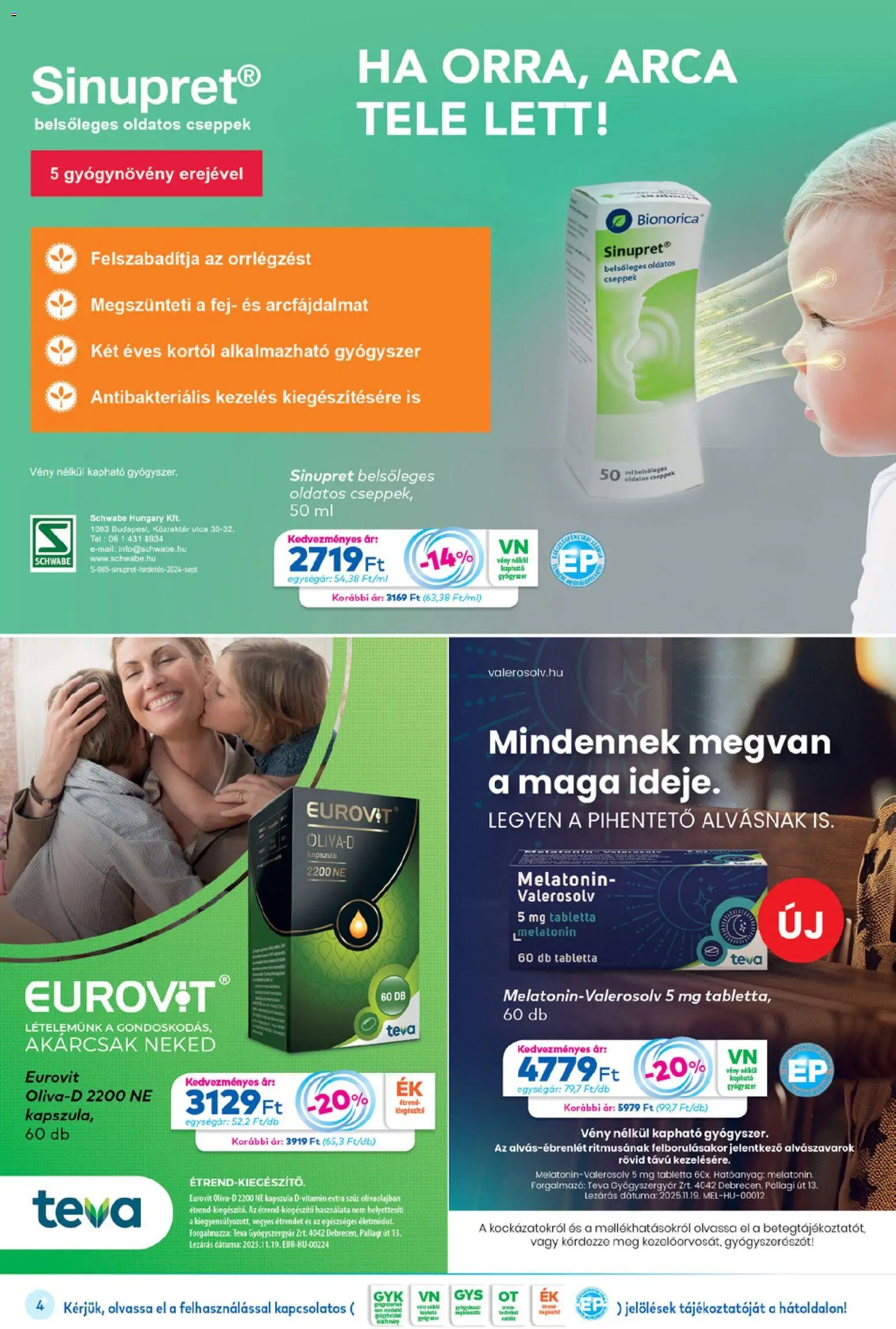 Gyöngy Patikák újság 2026.01.01. Akciós újság Gyöngy Patikák (2026-01-01 - 2026-01-31)