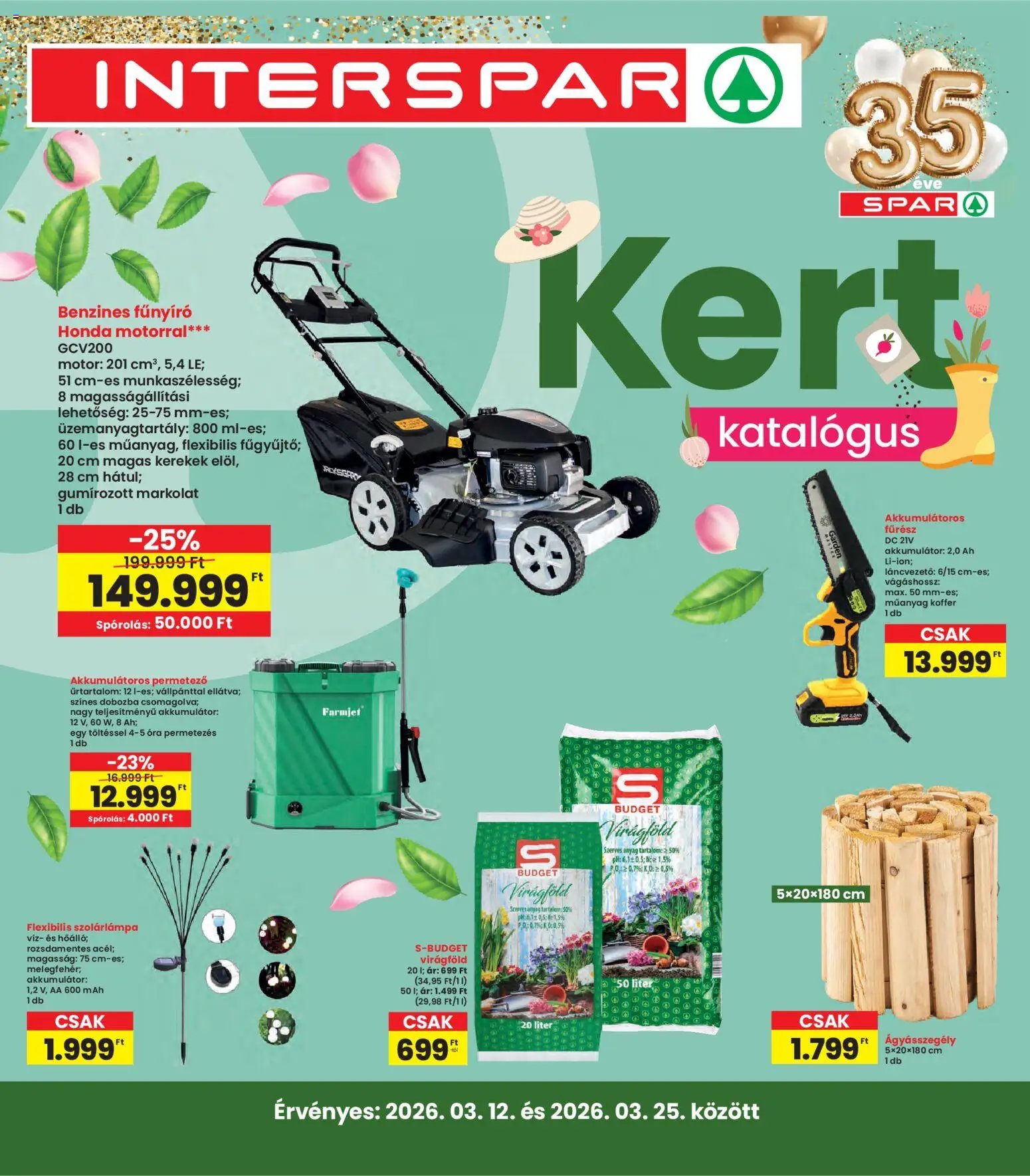 Interspar újság 2026.03.12. Interspar Kert katalógus (2026-03-12 - 2026-03-25)