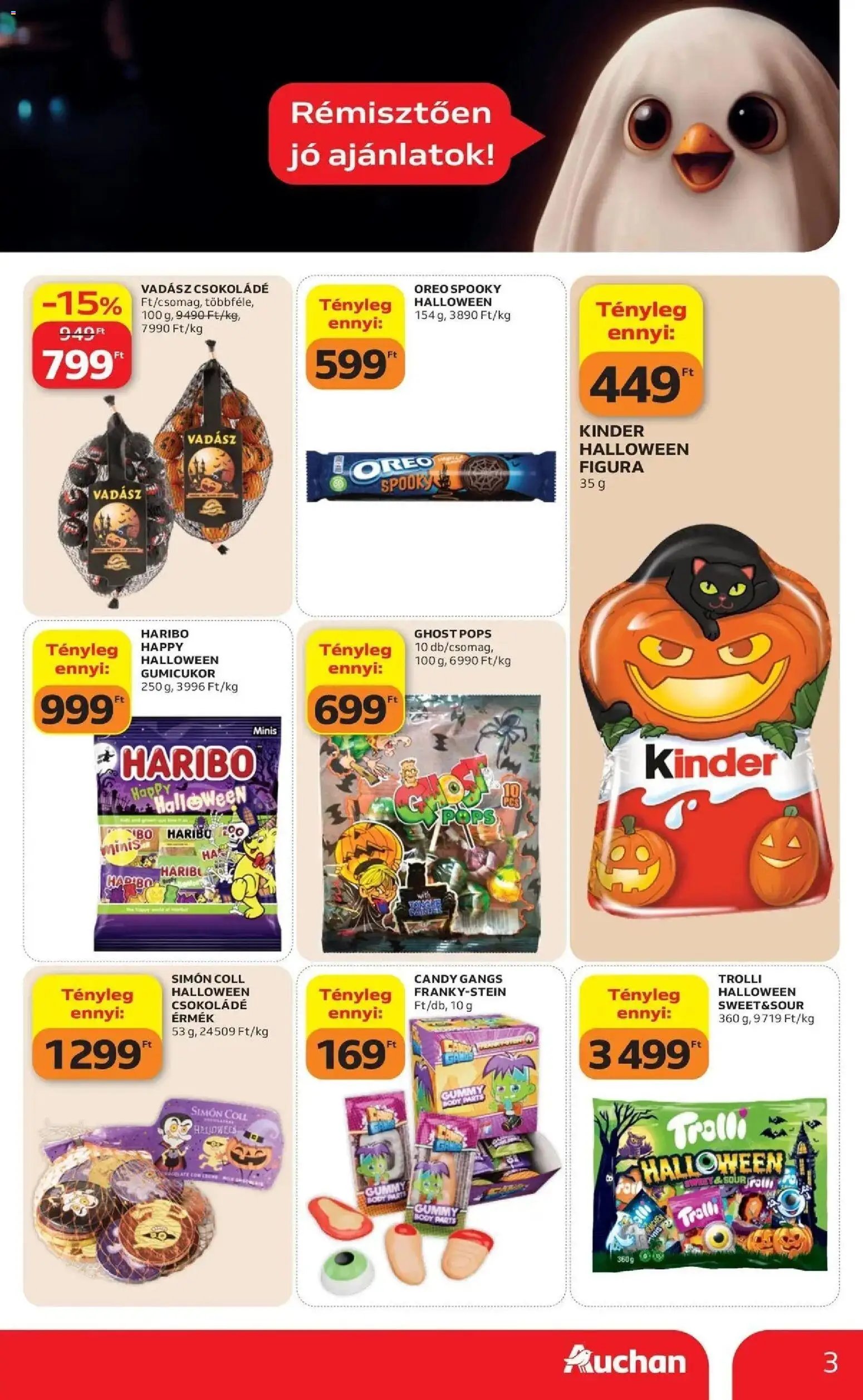 Auchan újság 2026.10.01. Auchan Halloweeni ajánlatok Kecskemét