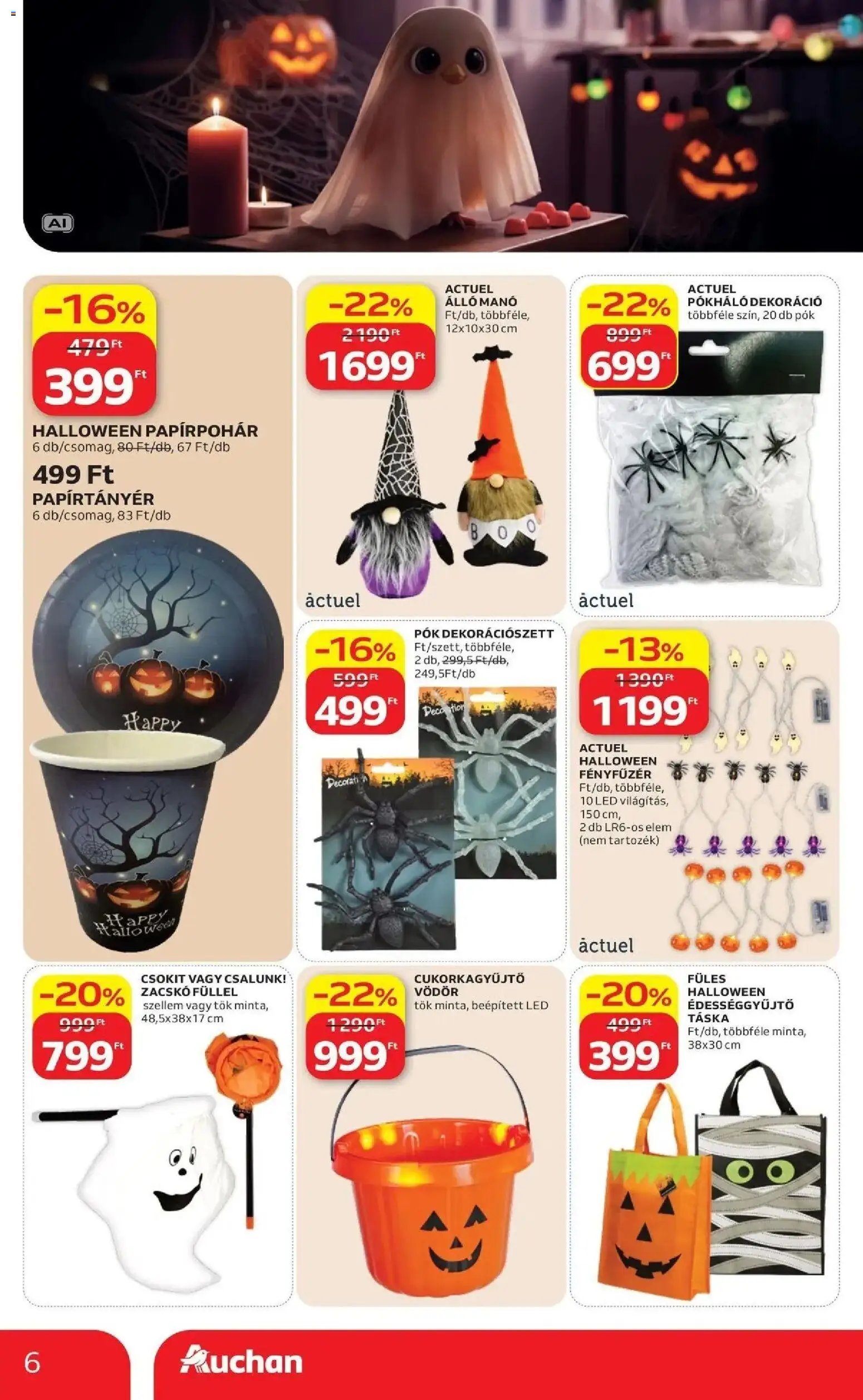 Auchan újság 2026.10.01. Auchan Halloweeni ajánlatok Kecskemét