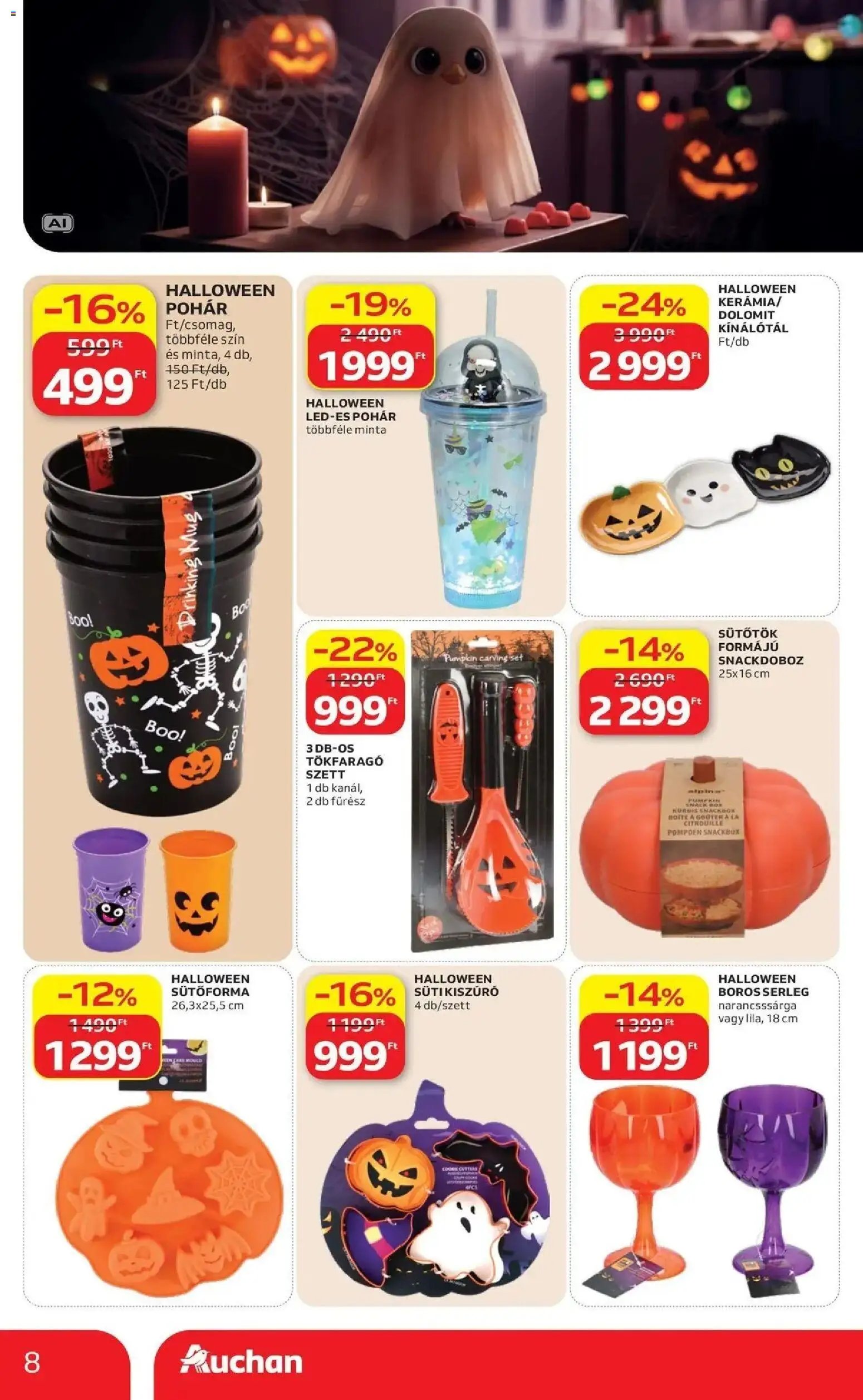 Auchan újság 2026.10.01. Auchan Halloweeni ajánlatok Kecskemét