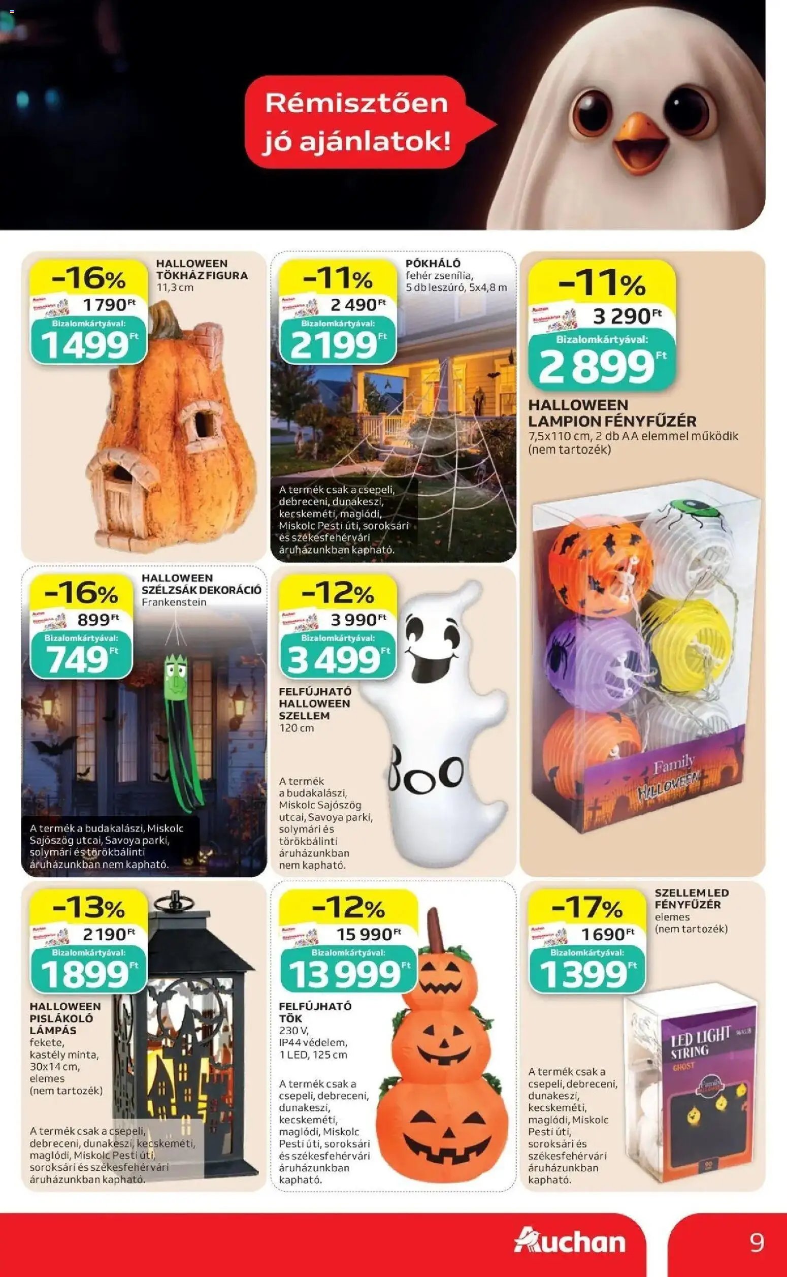 Auchan újság 2026.10.01. Auchan Halloweeni ajánlatok Kecskemét