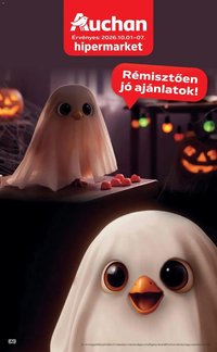 Auchan újság 2026.10.01. Auchan Halloweeni ajánlatok Kecskemét