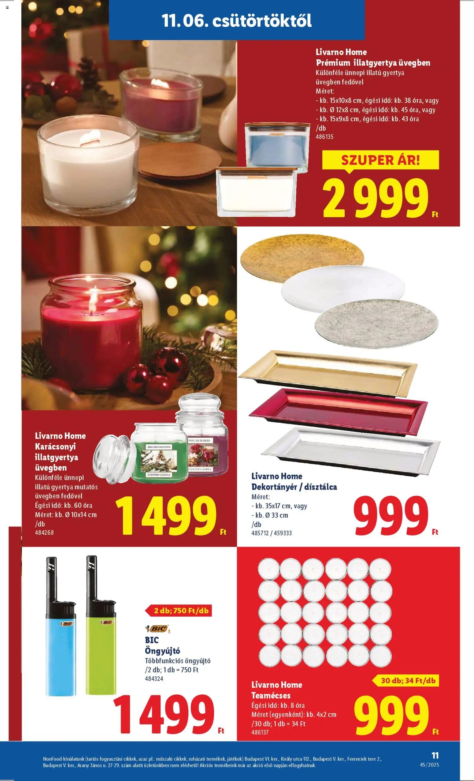 Lidl újság 2025.11.06. Ünnepi dekorációs katalógus (2025-11-06 - 2025-12-28)
