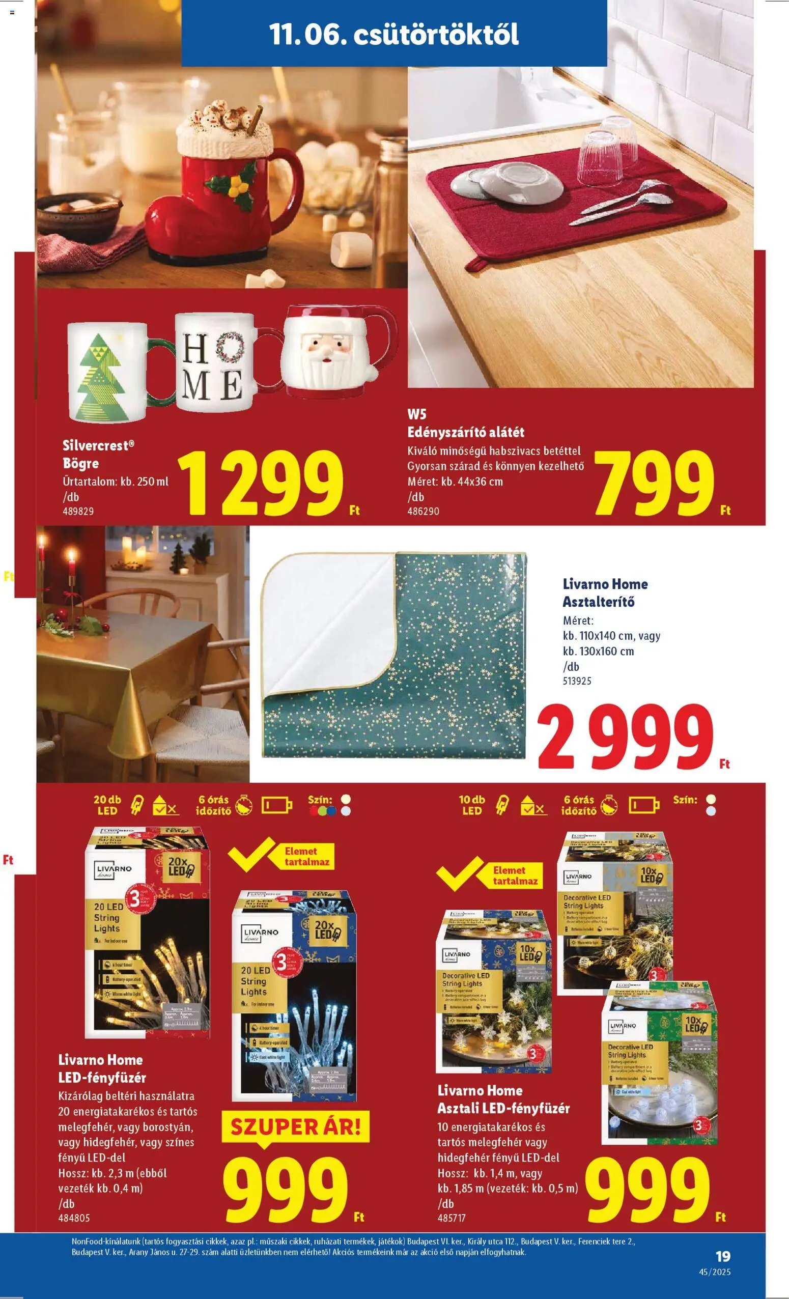 Lidl újság 2025.11.06. Ünnepi dekorációs katalógus (2025-11-06 - 2025-12-28)