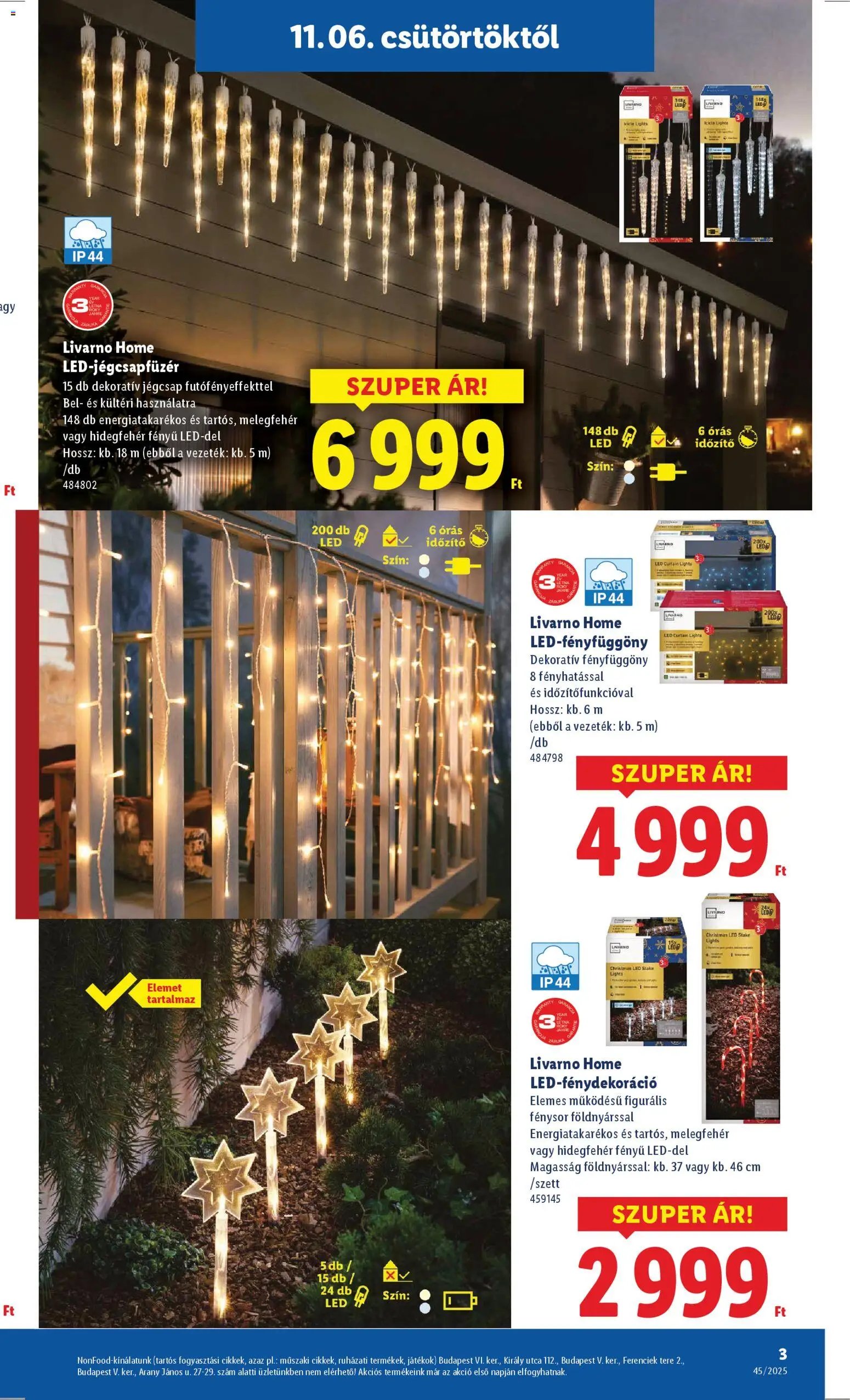 Lidl újság 2025.11.06. Ünnepi dekorációs katalógus (2025-11-06 - 2025-12-28)
