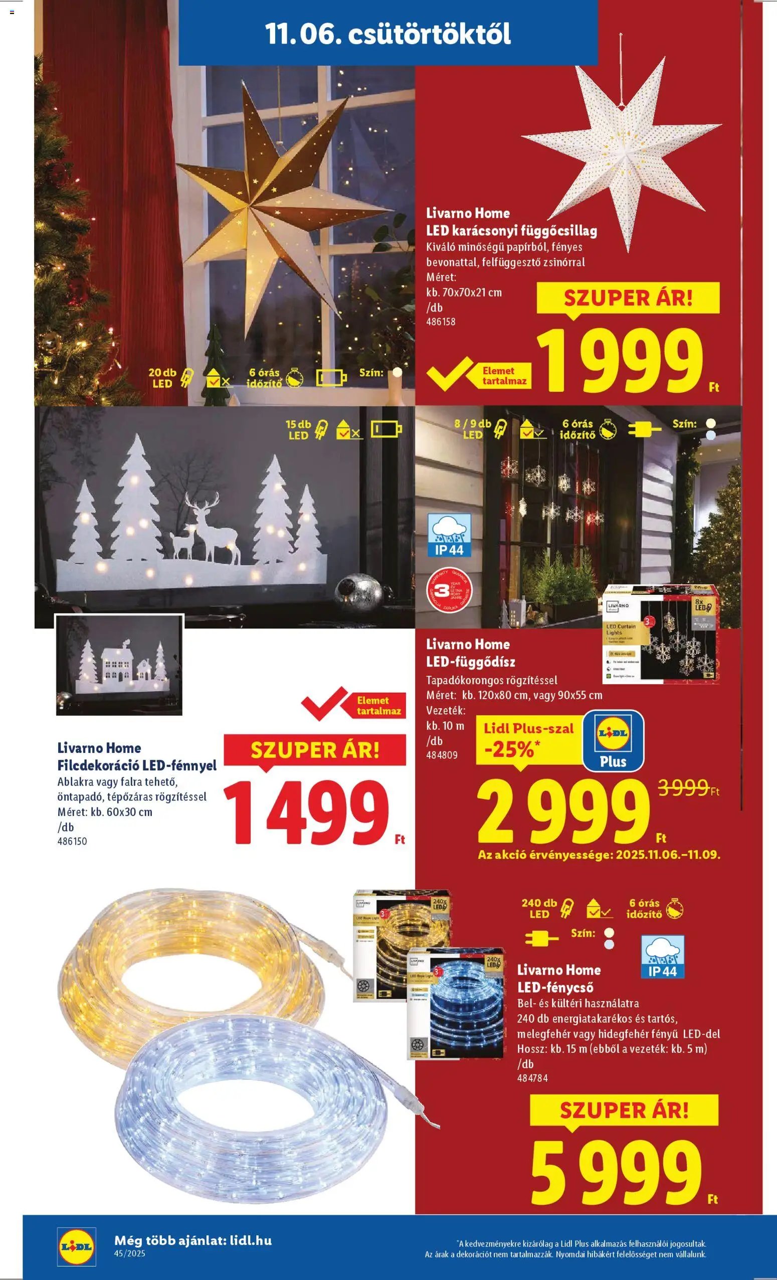 Lidl újság 2025.11.06. Ünnepi dekorációs katalógus (2025-11-06 - 2025-12-28)