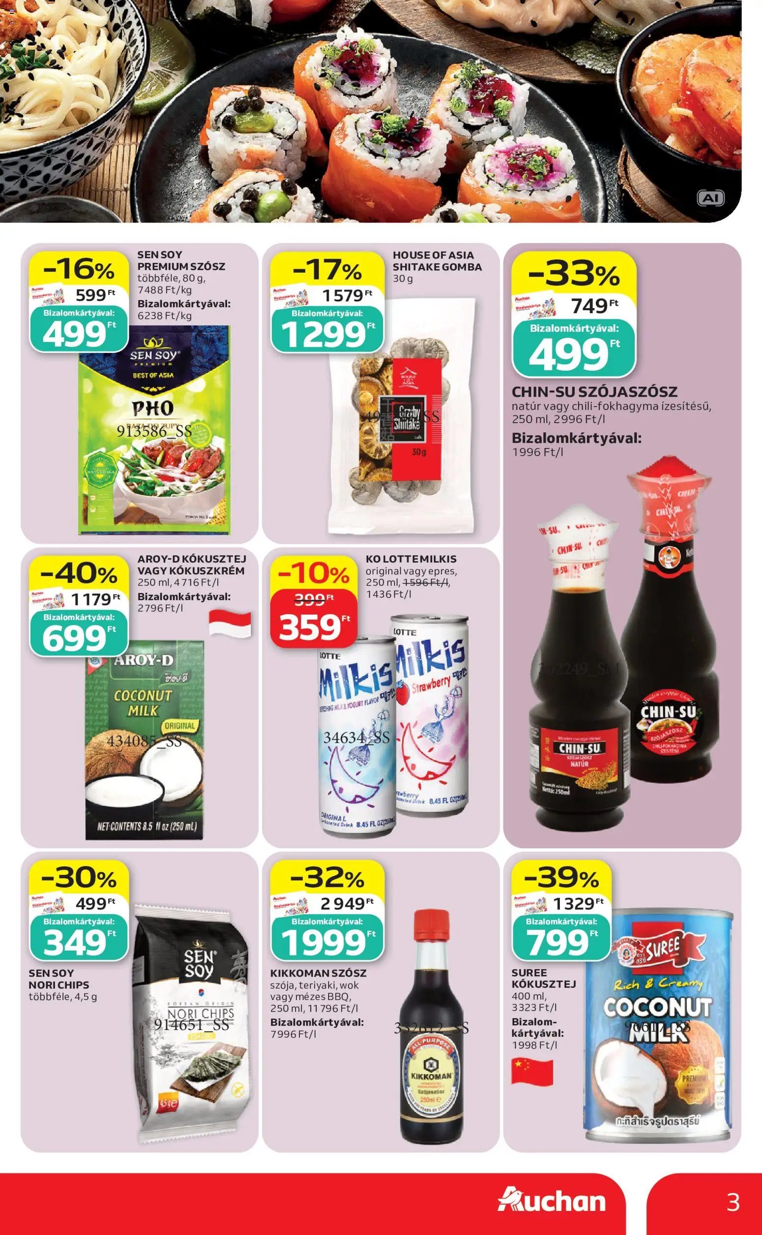 Auchan újság 2026.10.08. Auchan Ázsiai ajánlatok
