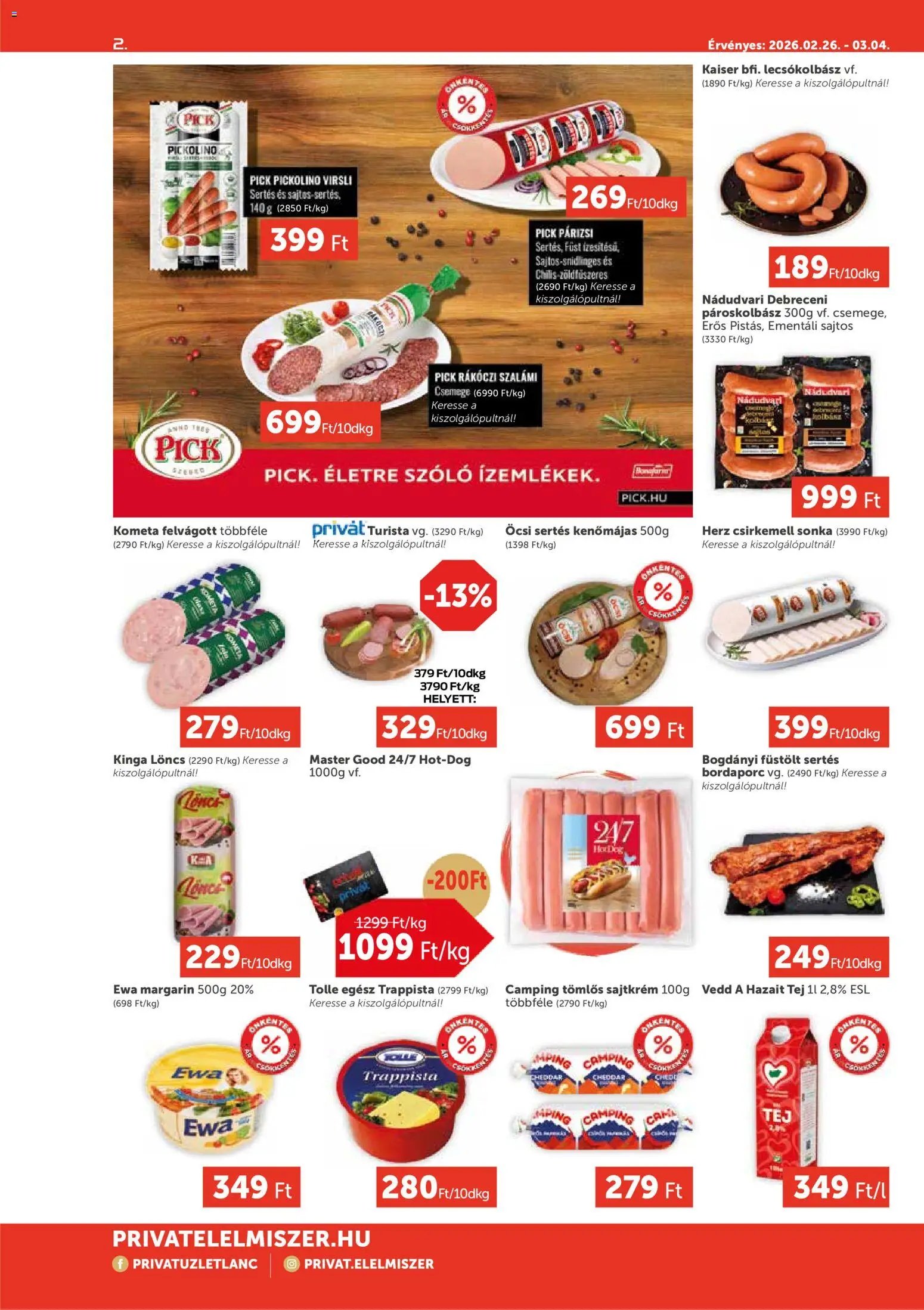 PRIVÁT újság 2026.02.26. Aktuális szórólap MAX (2026-02-26 - 2026-03-04)