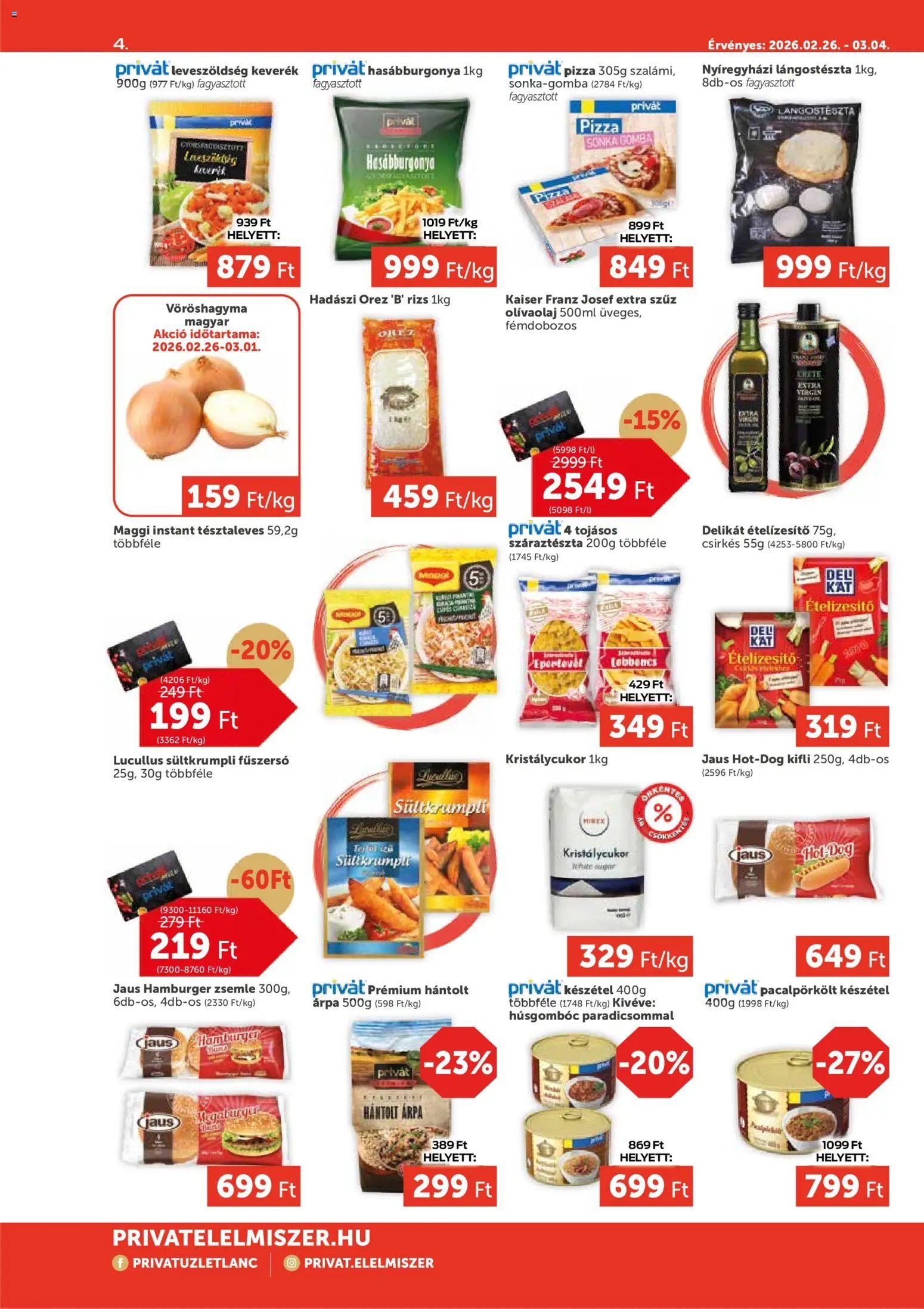 PRIVÁT újság 2026.02.26. Aktuális szórólap MAX (2026-02-26 - 2026-03-04)