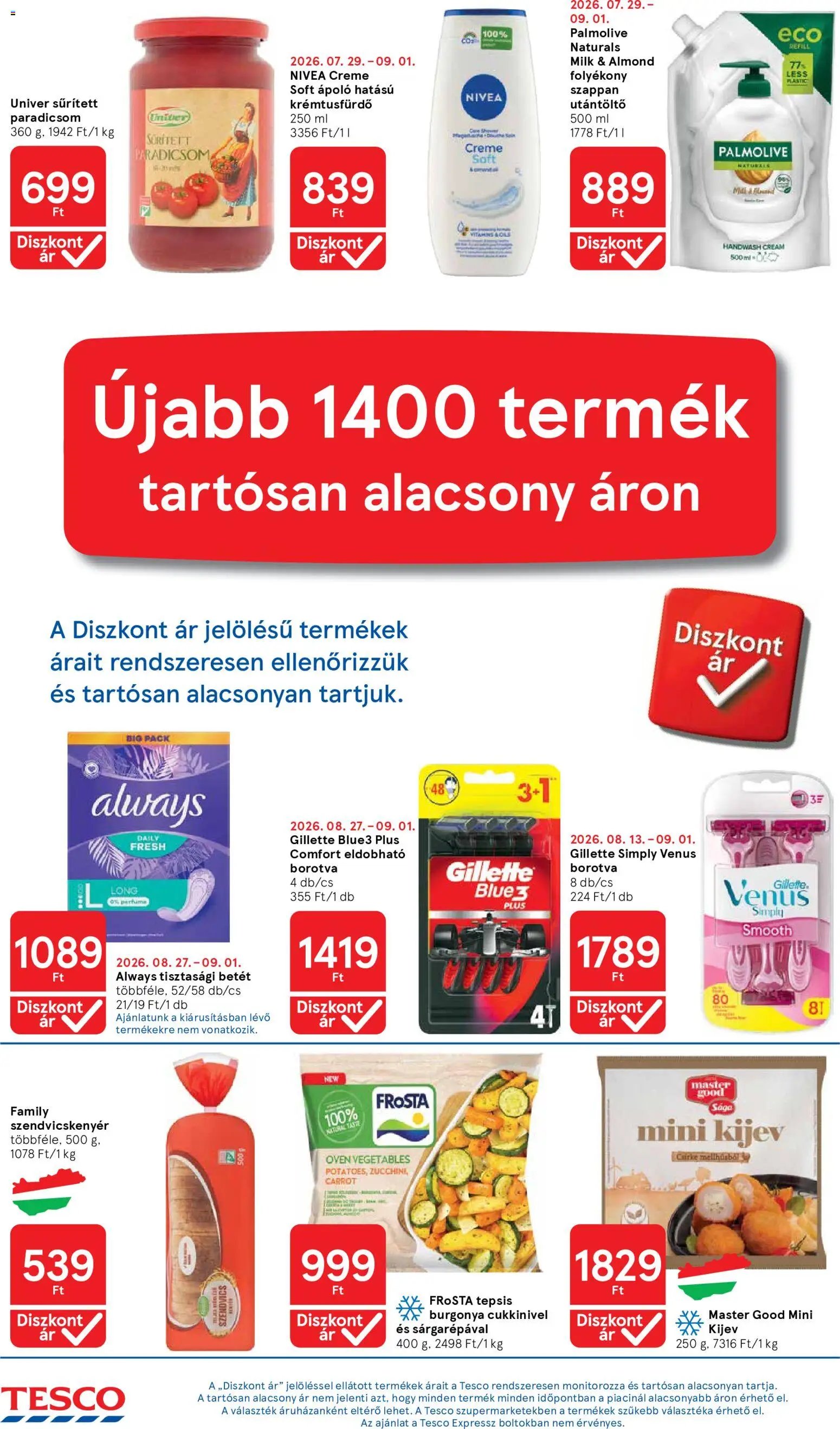 Tesco újság 2026.08.27. Tesco aktuális akciós újság