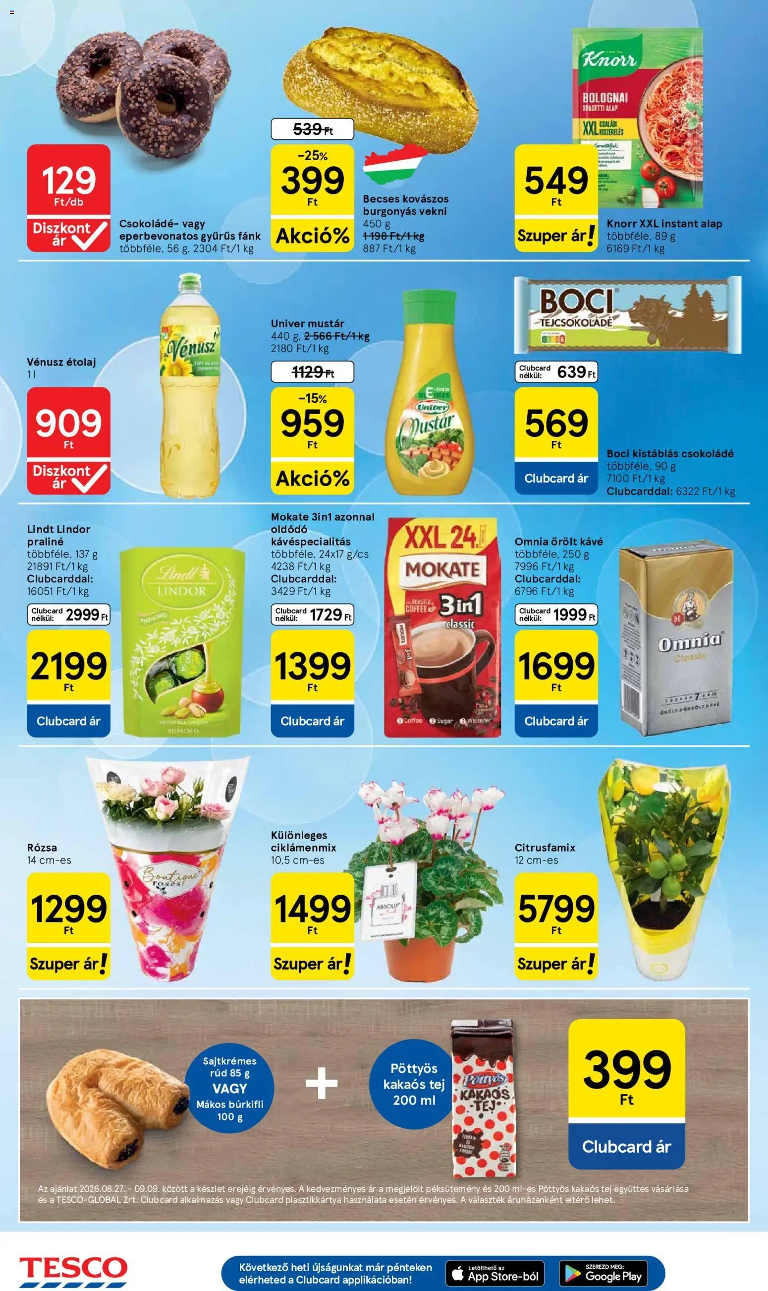 Tesco újság 2026.08.27. Tesco aktuális akciós újság
