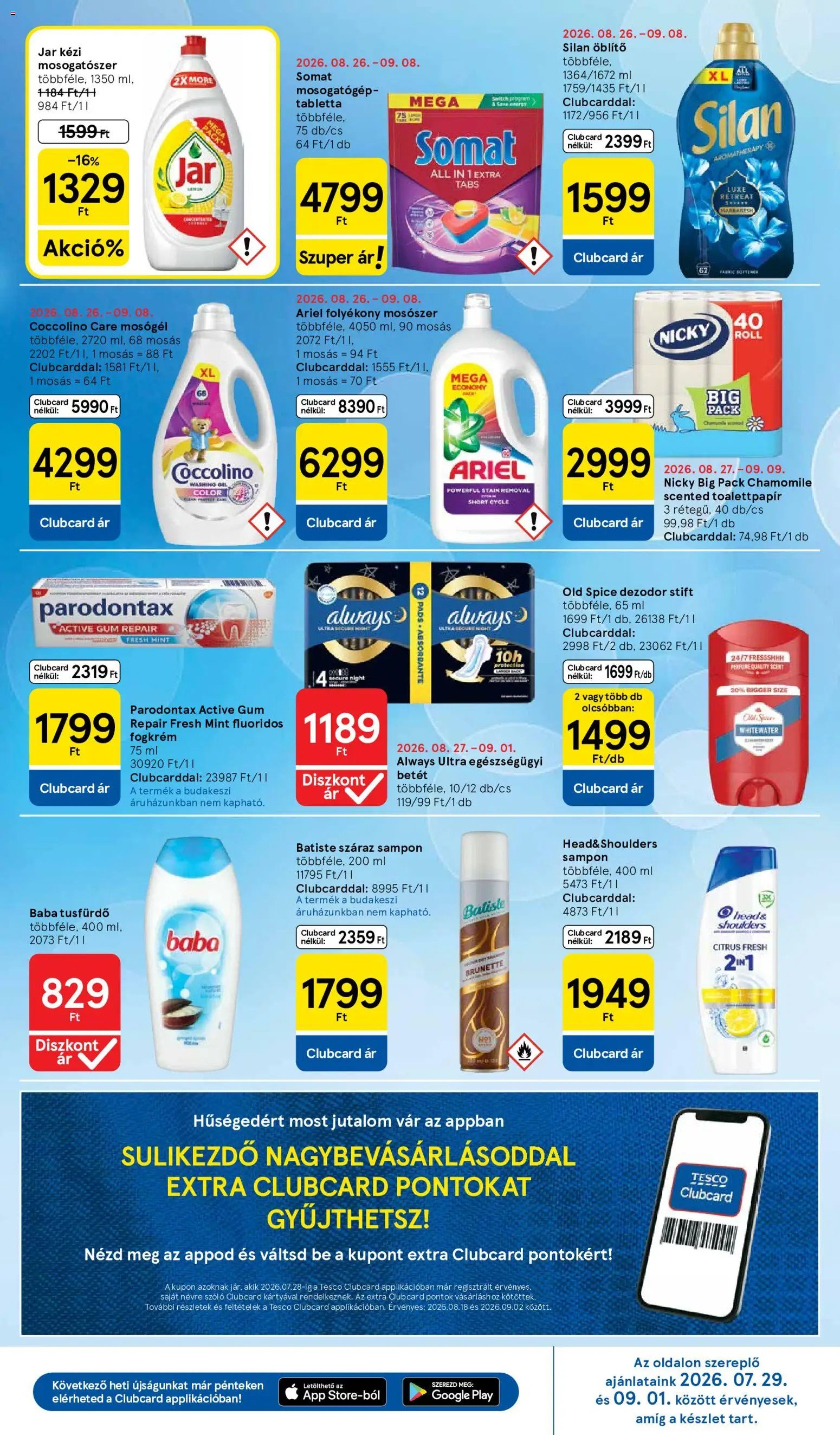 Tesco újság 2026.08.27. Tesco aktuális akciós újság