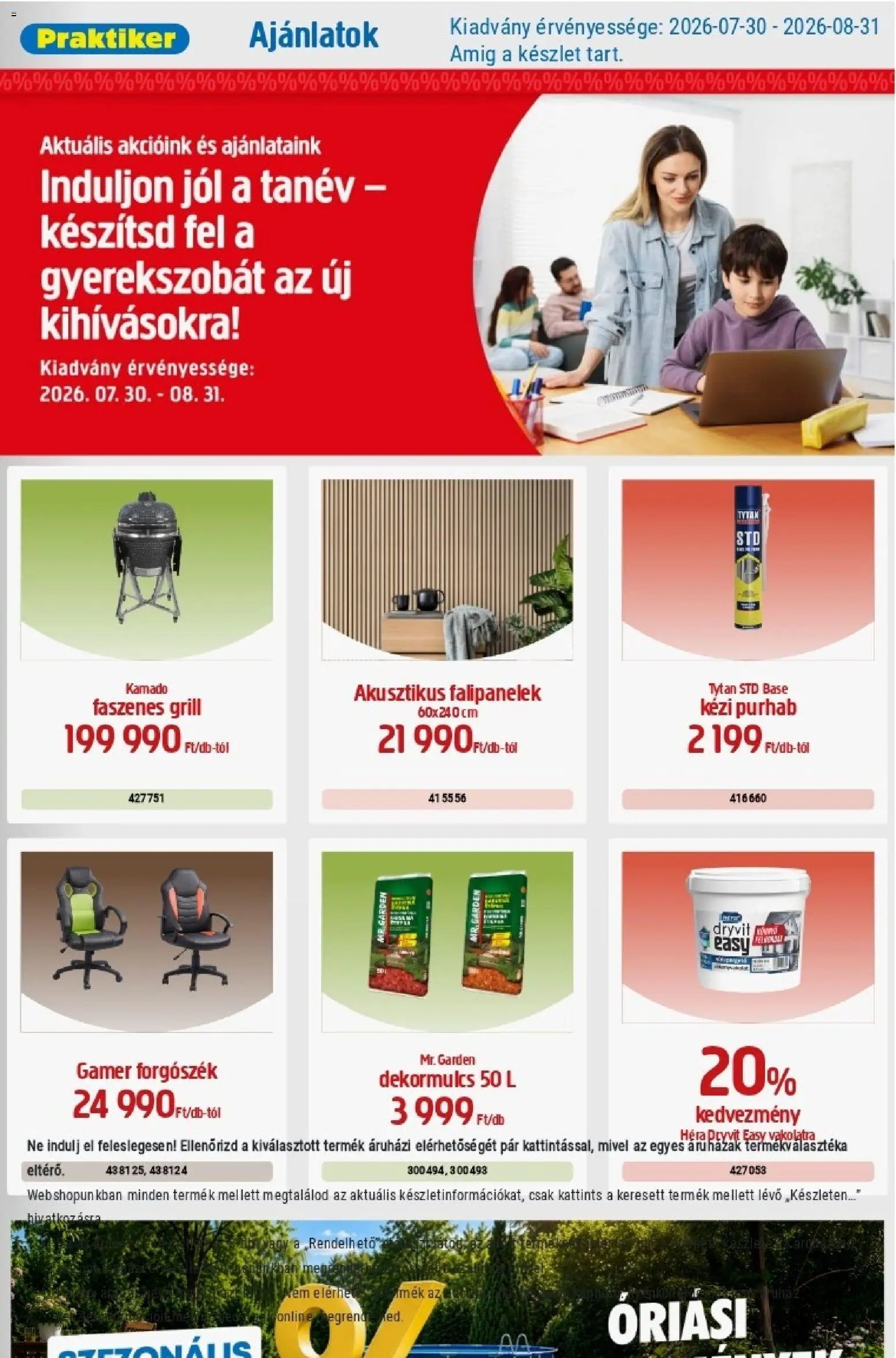Praktiker újság 2026.07.30. Praktiker akciós újság