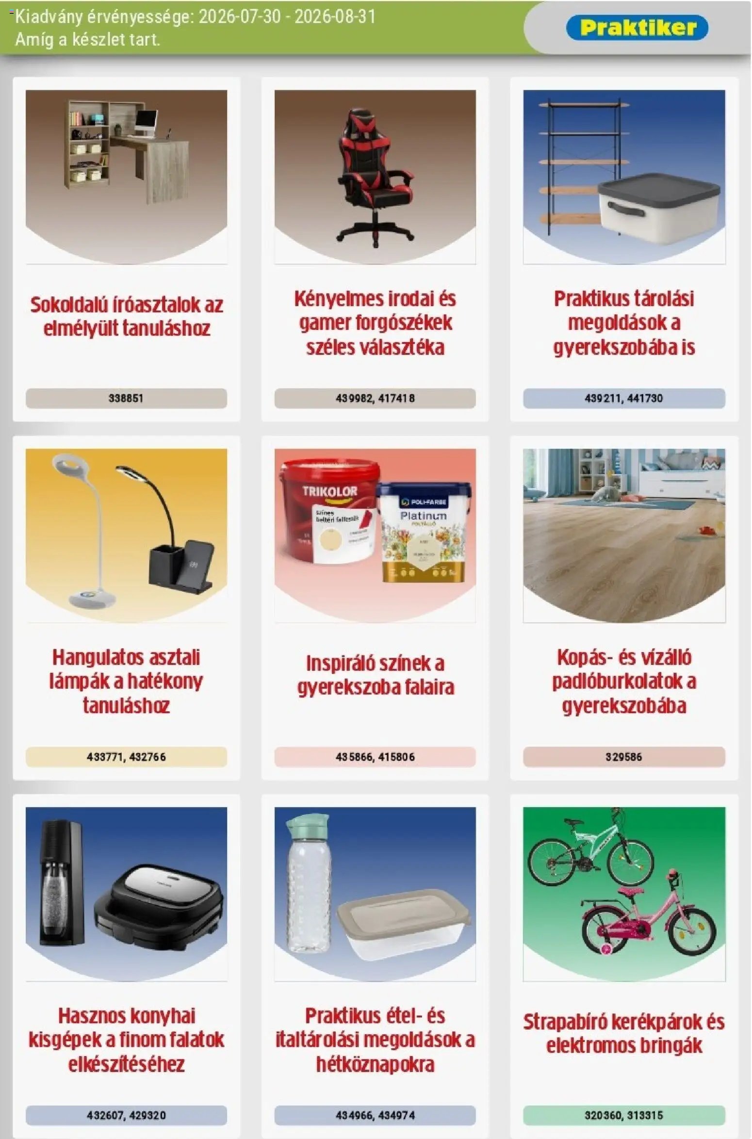 Praktiker újság 2026.07.30. Praktiker akciós újság