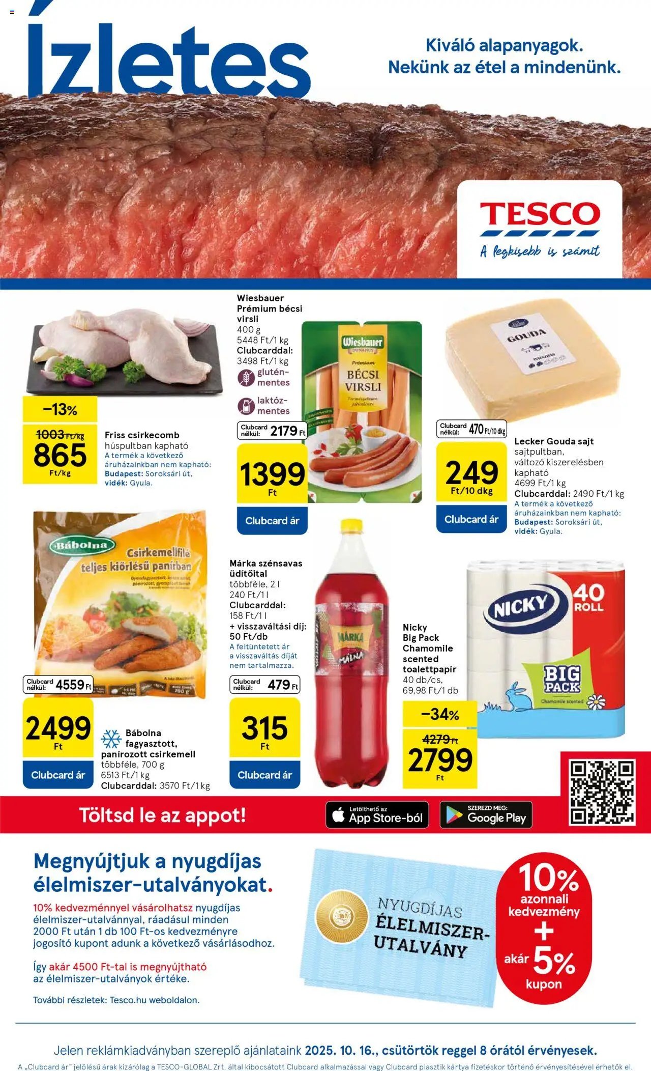 Tesco újság 2025.10.16. Akciós újság Tesco (2025-10-16 - 2025-10-22)