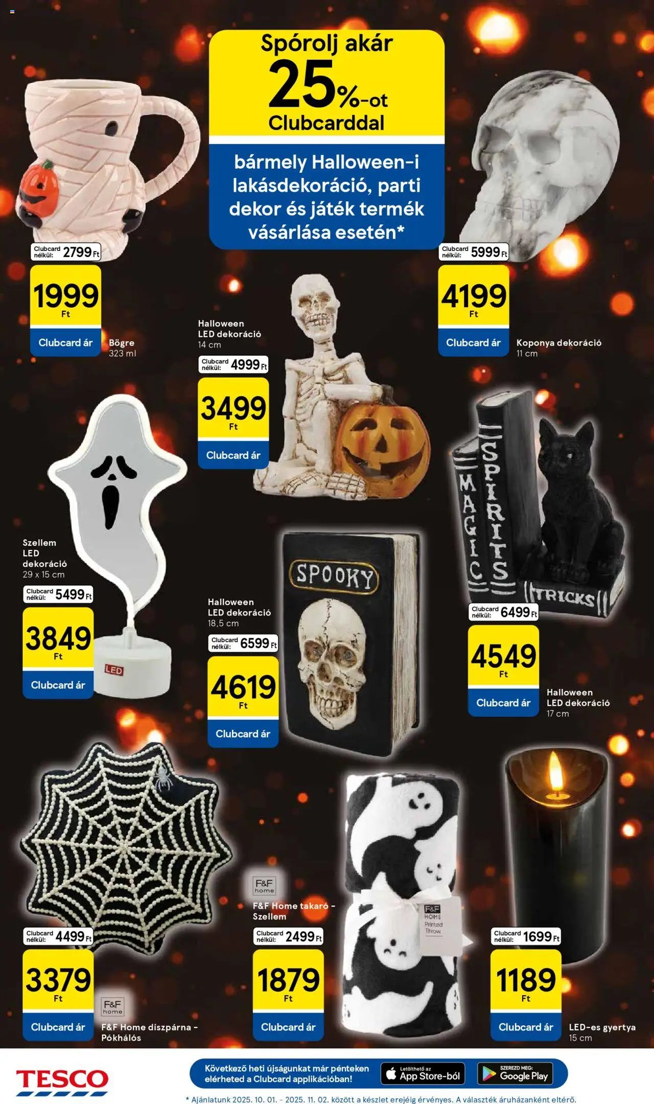 Tesco újság 2025.10.16. Akciós újság Tesco (2025-10-16 - 2025-10-22)