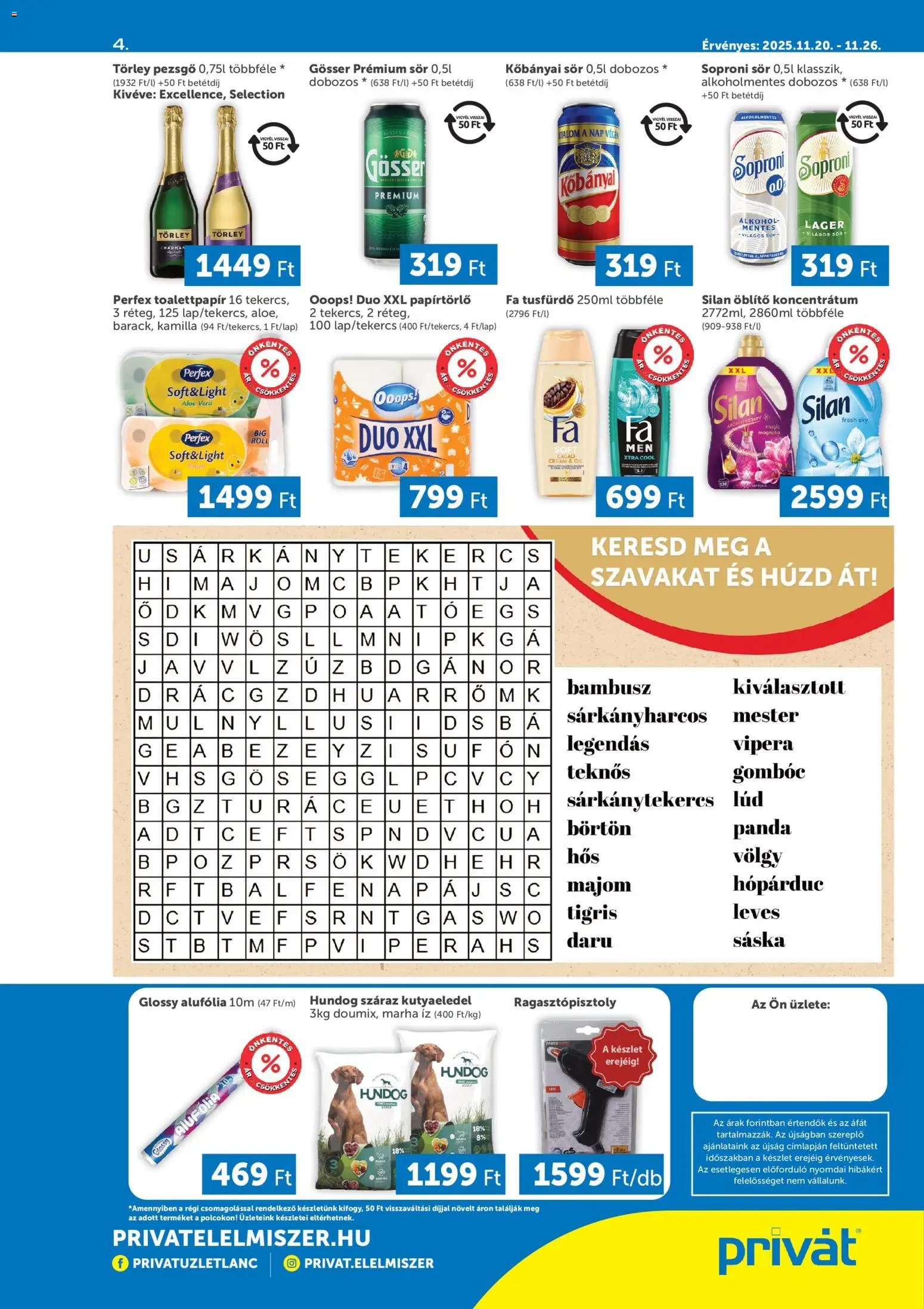 PRIVÁT újság 2025.11.20. Déli vármegyék (2025-11-20 - 2025-11-26)