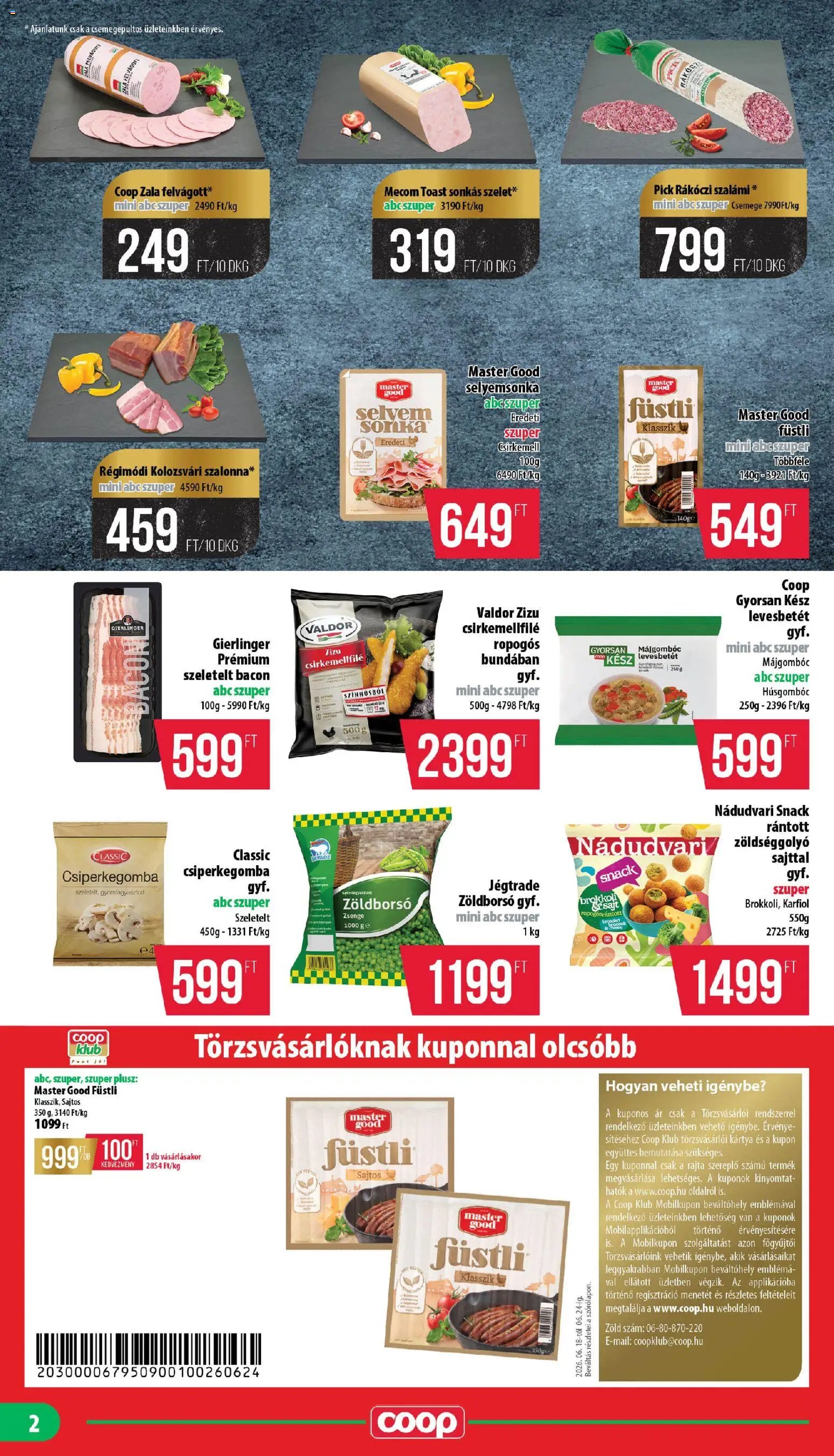 COOP újság 2026.06.18. COOP - Mini & Abc & Szuper / Mecsek