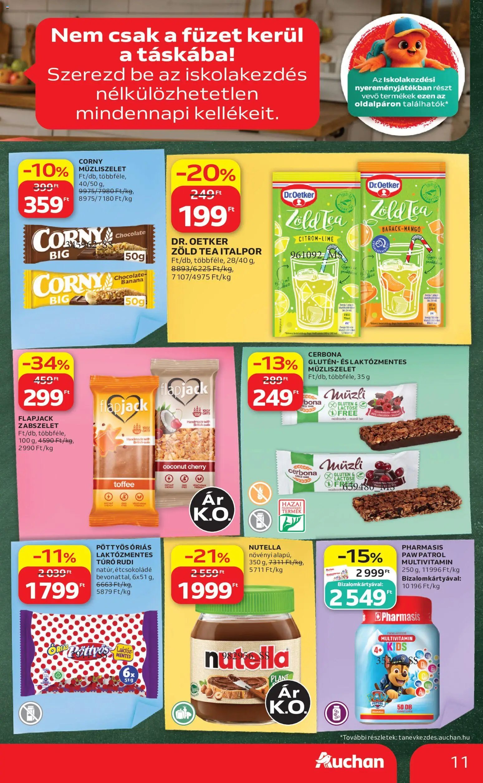 Auchan újság 2026.08.21. Auchan Iskolakezdés ajánlatok