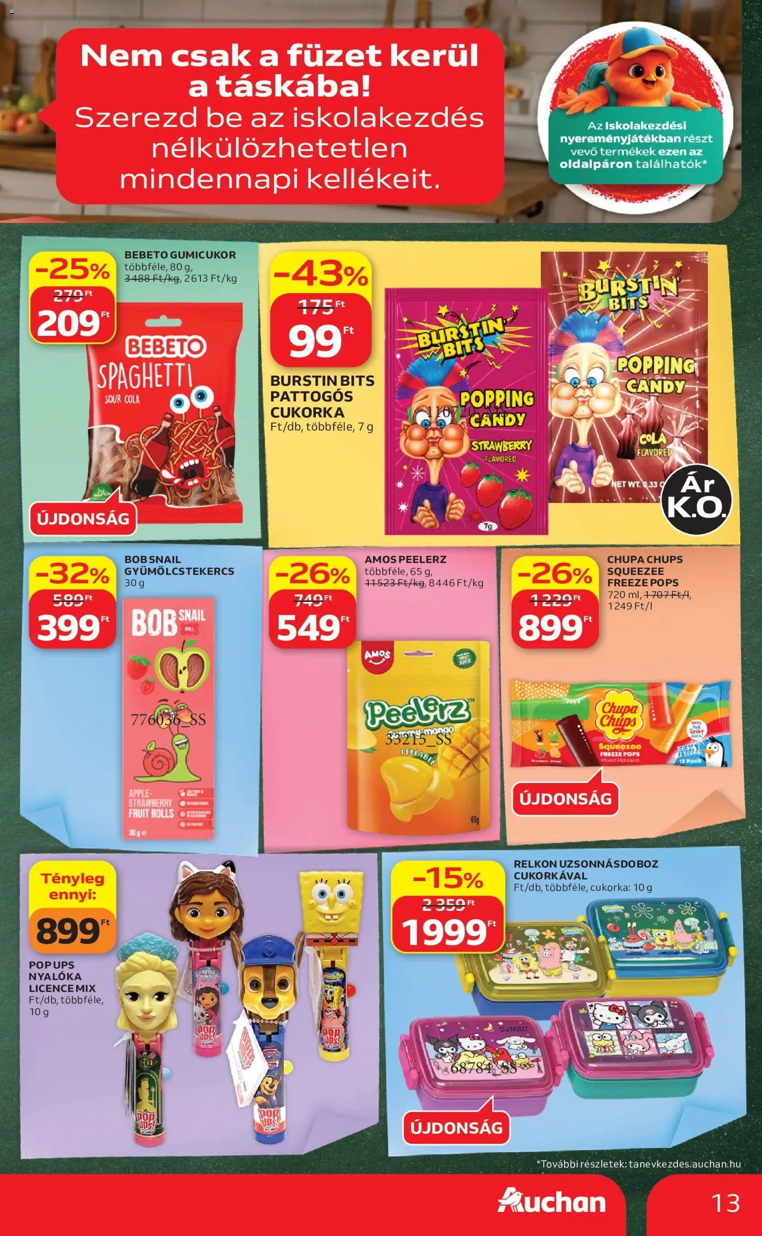 Auchan újság 2026.08.21. Auchan Iskolakezdés ajánlatok