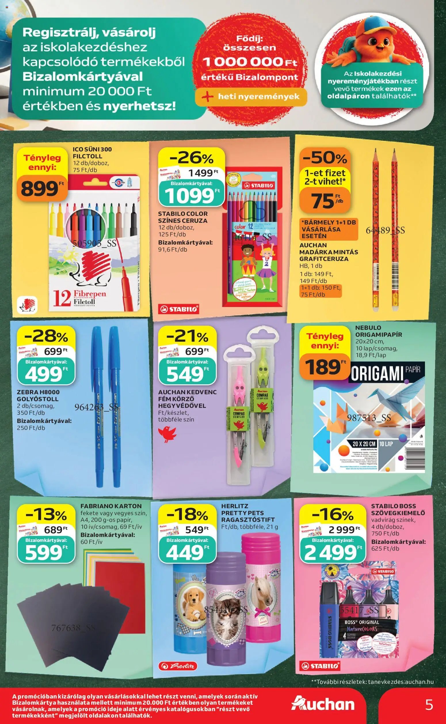 Auchan újság 2026.08.21. Auchan Iskolakezdés ajánlatok