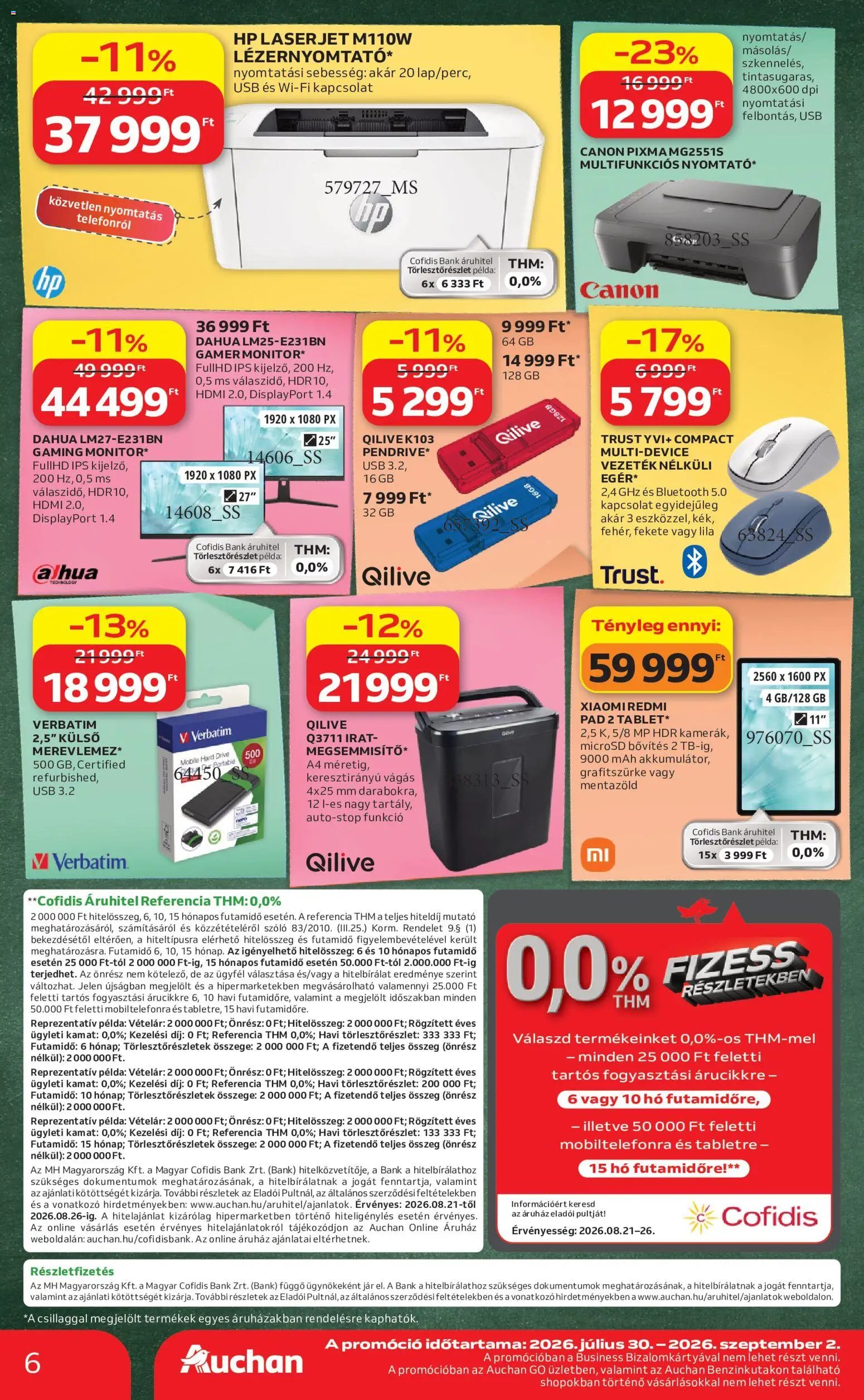 Auchan újság 2026.08.21. Auchan Iskolakezdés ajánlatok