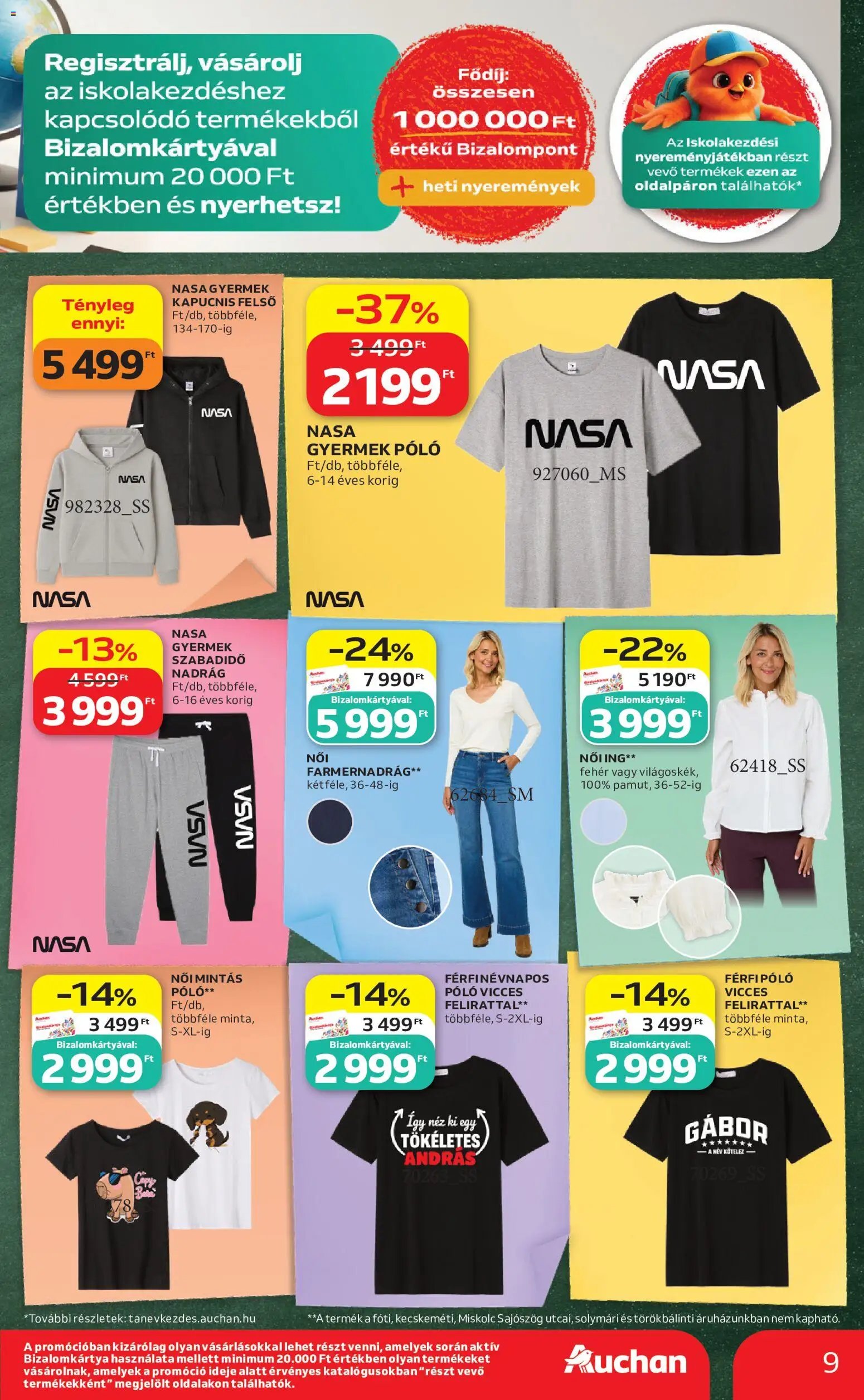 Auchan újság 2026.08.21. Auchan Iskolakezdés ajánlatok