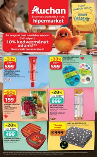 Auchan újság 2026.08.21. Auchan Iskolakezdés ajánlatok