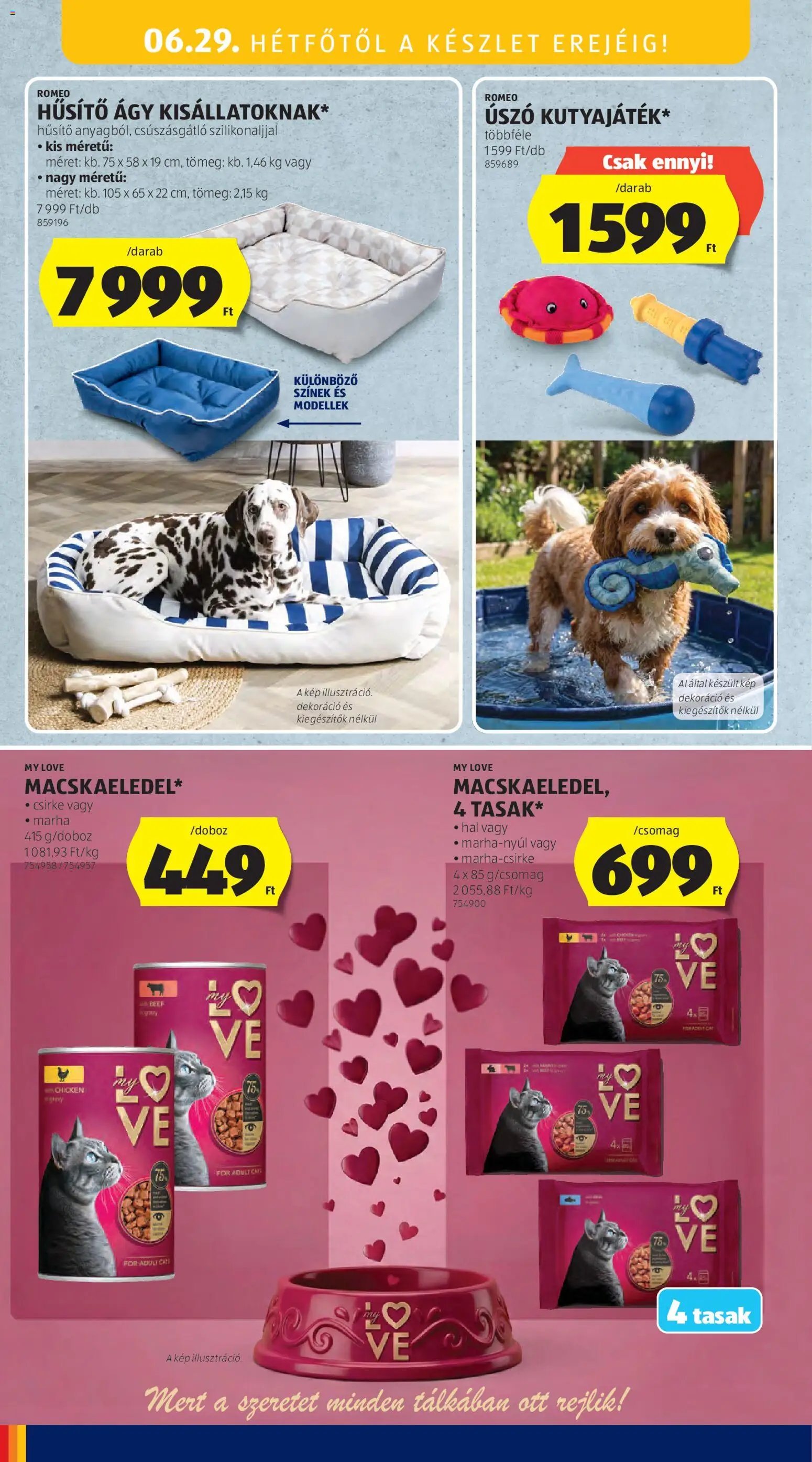Aldi újság 2026.06.25. Aldi Középső sor termékei