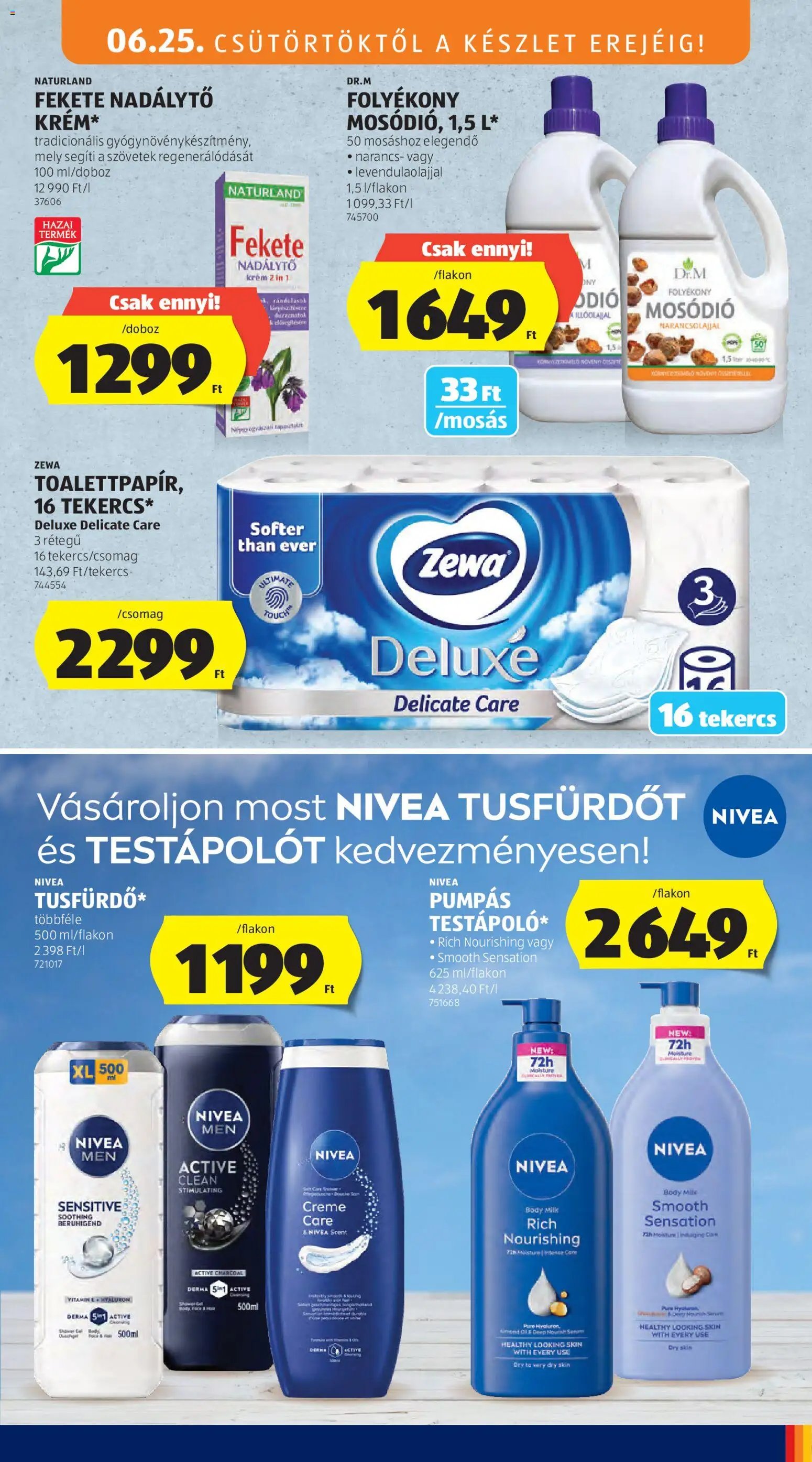 Aldi újság 2026.06.25. Aldi Középső sor termékei