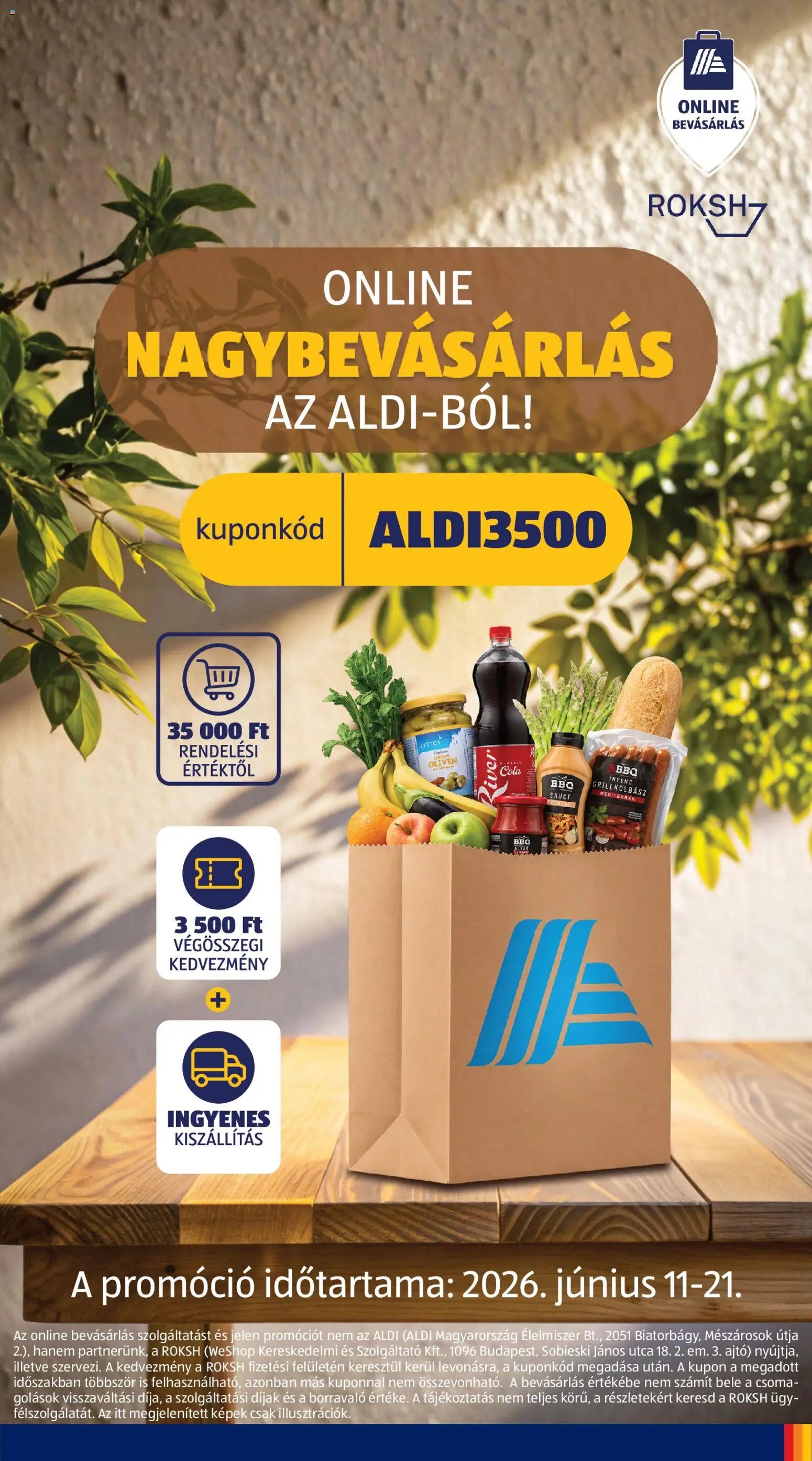 Aldi újság 2026.06.25. Aldi Középső sor termékei