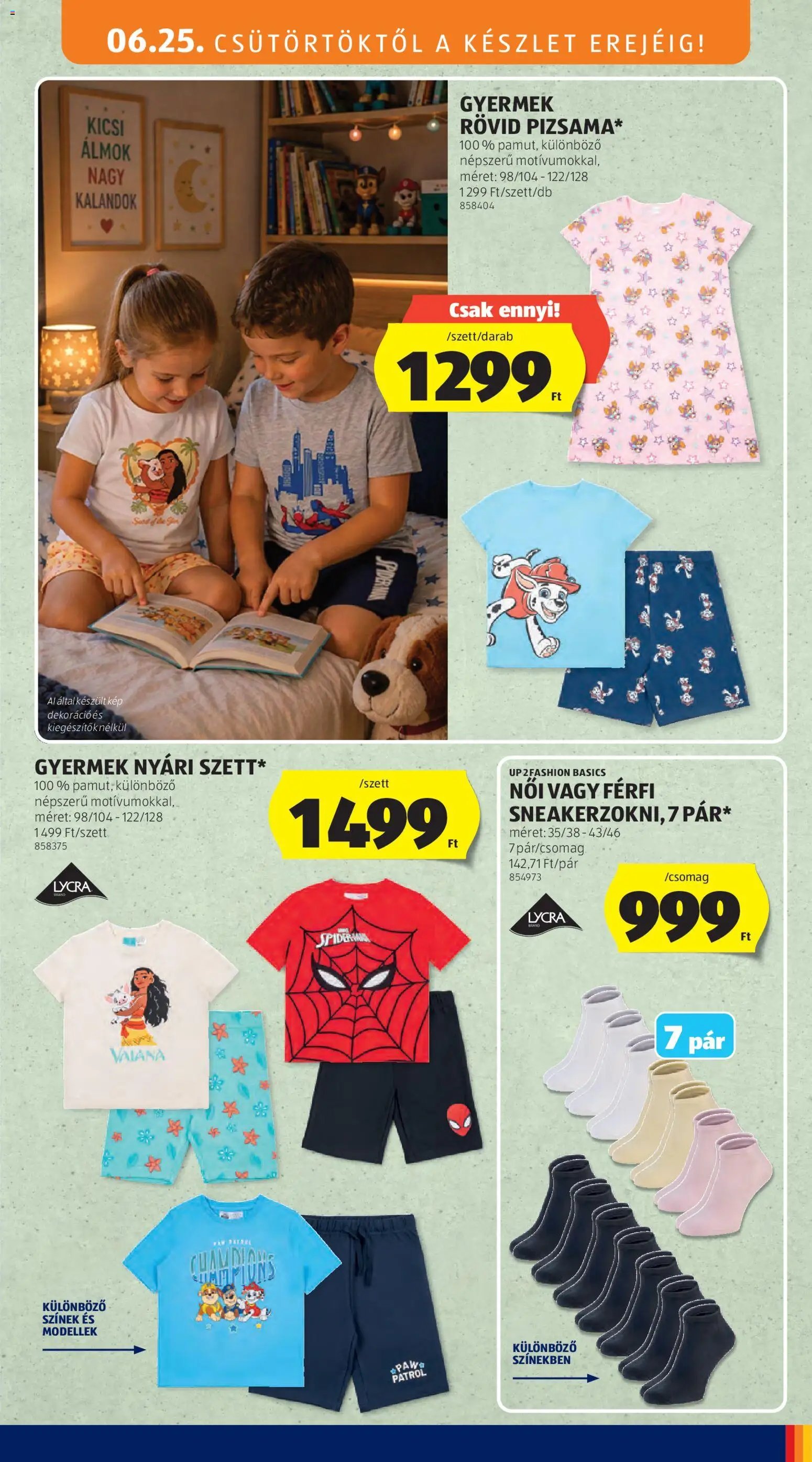 Aldi újság 2026.06.25. Aldi Középső sor termékei