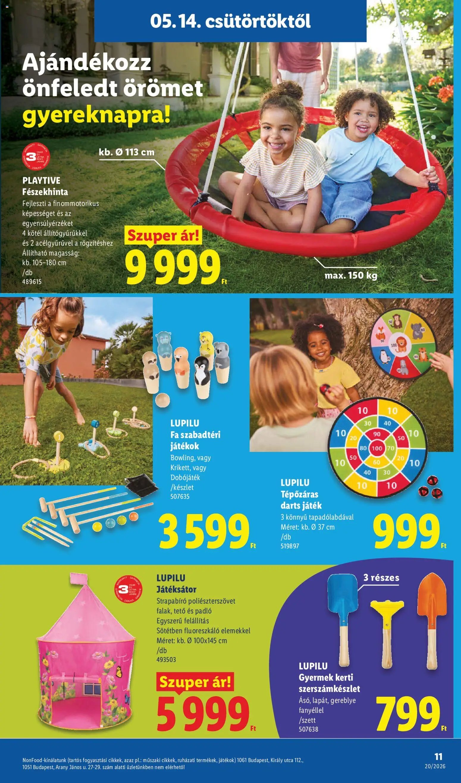 Lidl újság 2026.05.14. Lidl Nonfood kínálatunk (2026-05-14 - 2026-05-20)