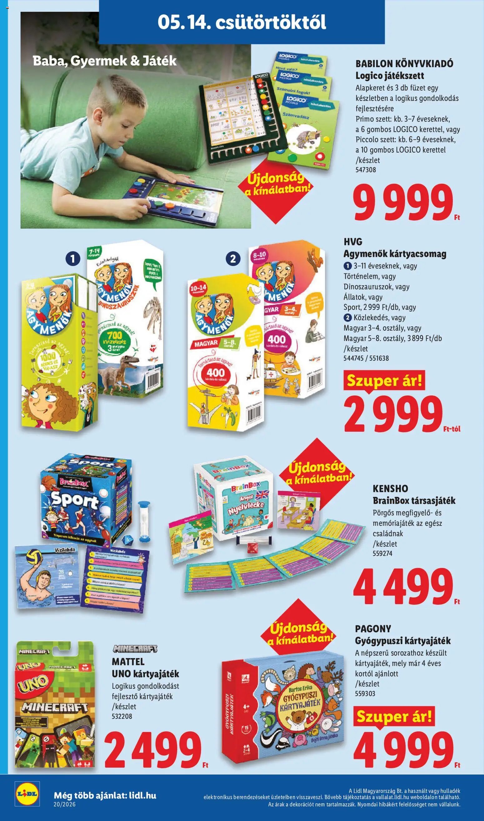 Lidl újság 2026.05.14. Lidl Nonfood kínálatunk (2026-05-14 - 2026-05-20)