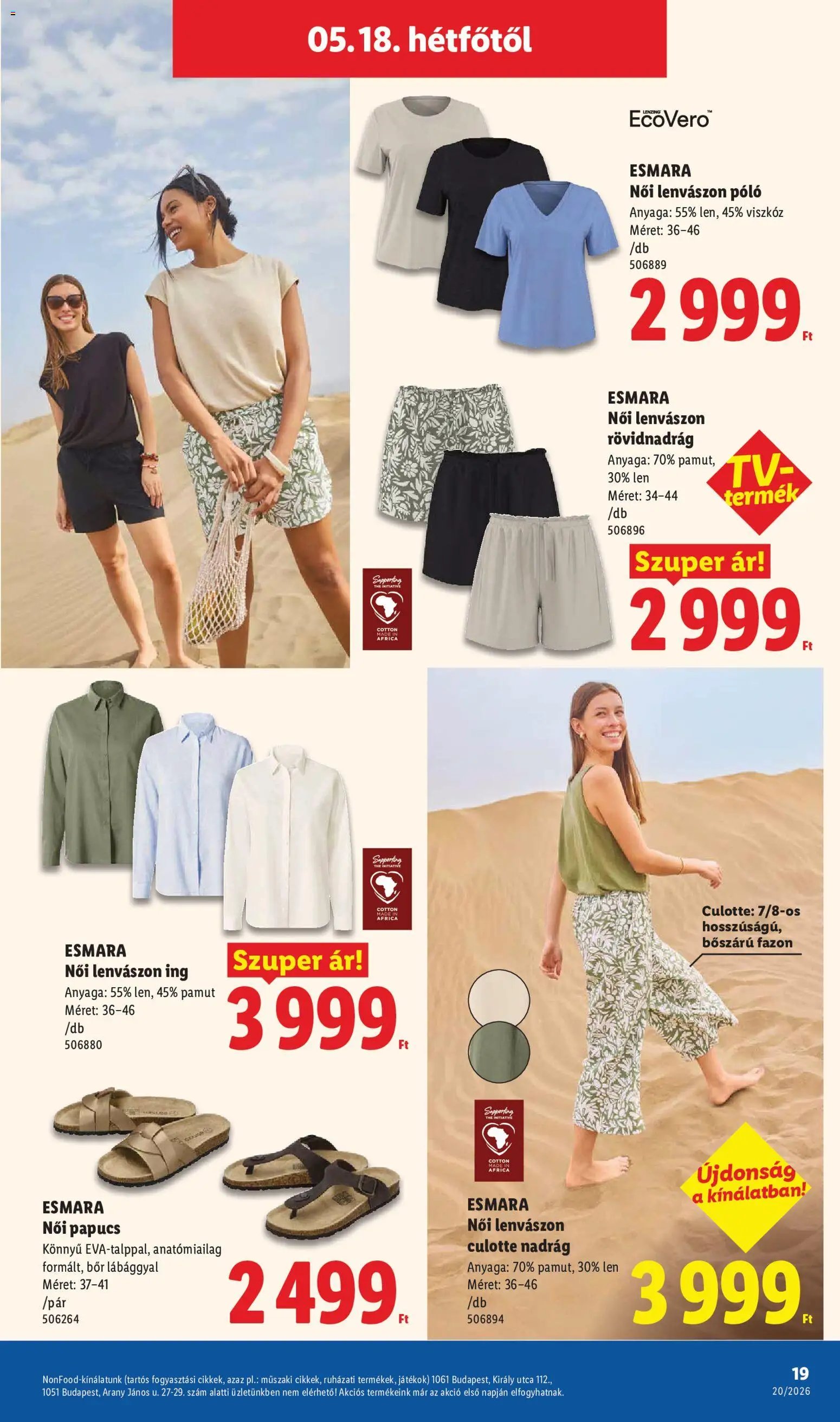 Lidl újság 2026.05.14. Lidl Nonfood kínálatunk (2026-05-14 - 2026-05-20)