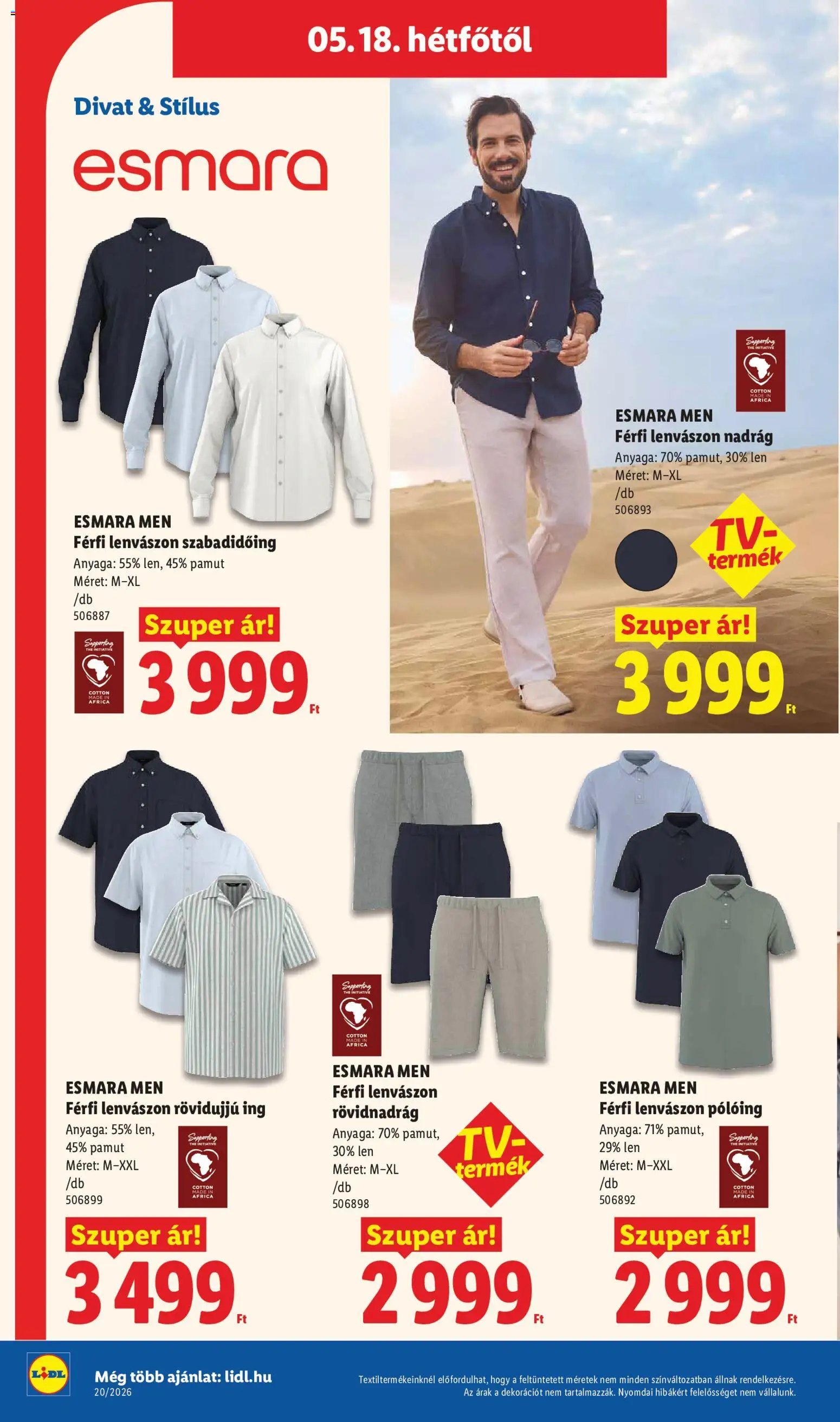 Lidl újság 2026.05.14. Lidl Nonfood kínálatunk (2026-05-14 - 2026-05-20)