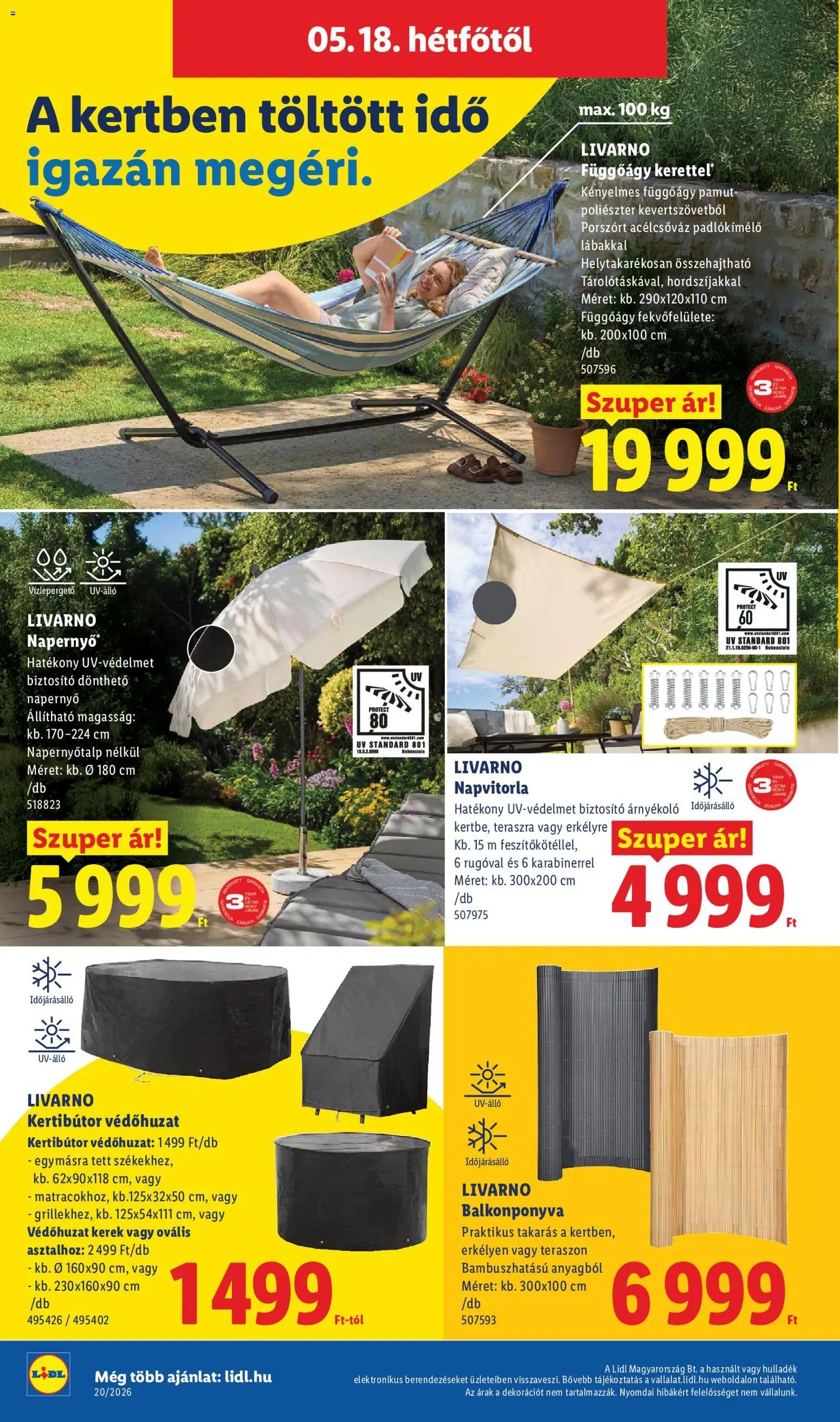 Lidl újság 2026.05.14. Lidl Nonfood kínálatunk (2026-05-14 - 2026-05-20)