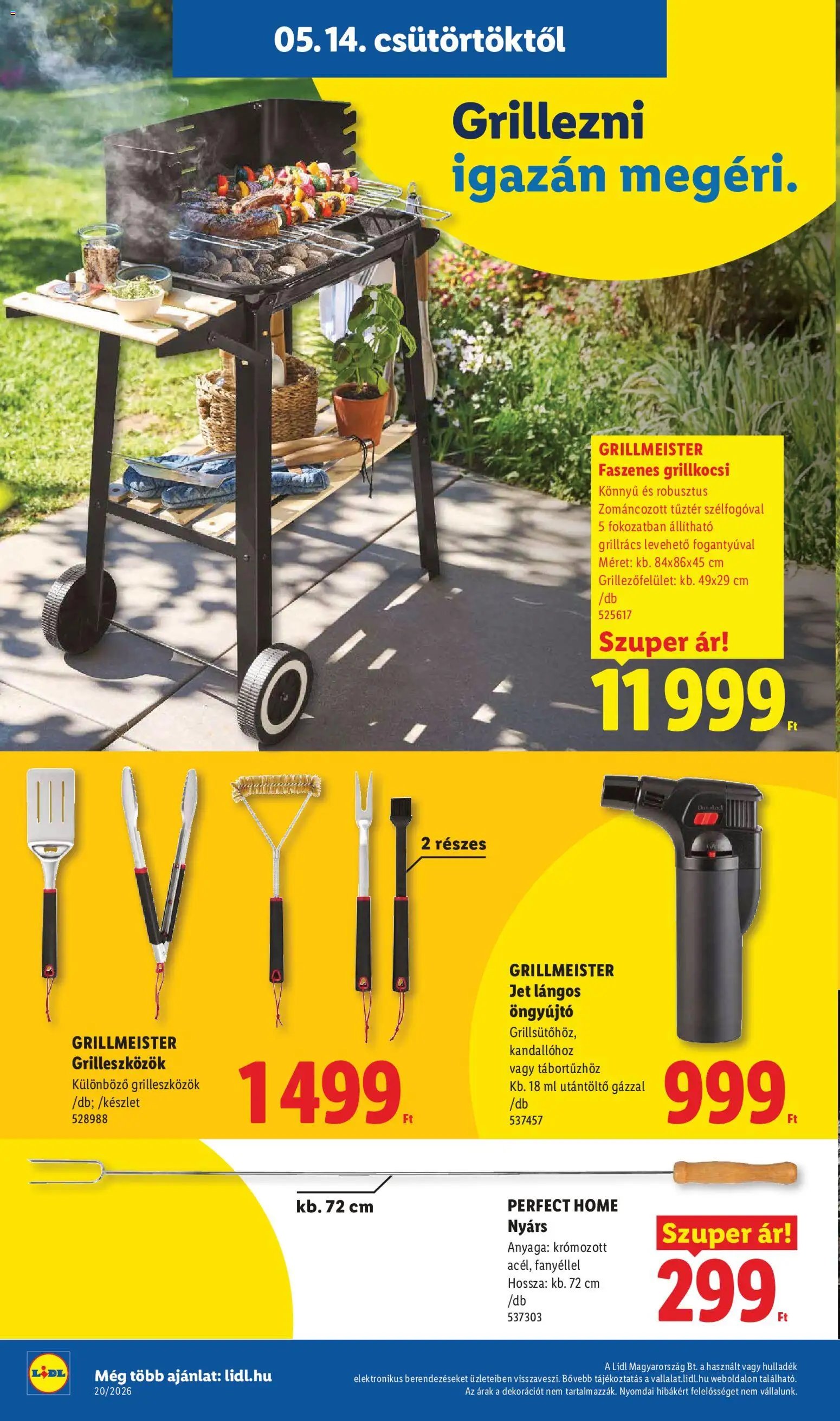 Lidl újság 2026.05.14. Lidl Nonfood kínálatunk (2026-05-14 - 2026-05-20)