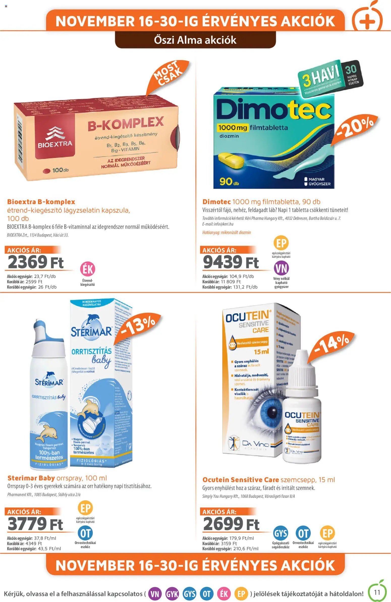 Alma Gyógyszertárak újság 2025.12.01. Akciós újság Alma Gyógyszertárak (2025-12-01 - 2025-12-31)
