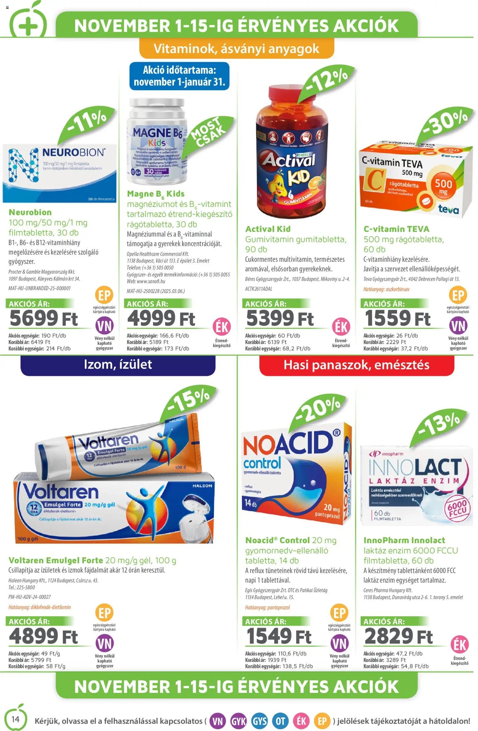 Alma Gyógyszertárak újság 2025.12.01. Akciós újság Alma Gyógyszertárak (2025-12-01 - 2025-12-31)