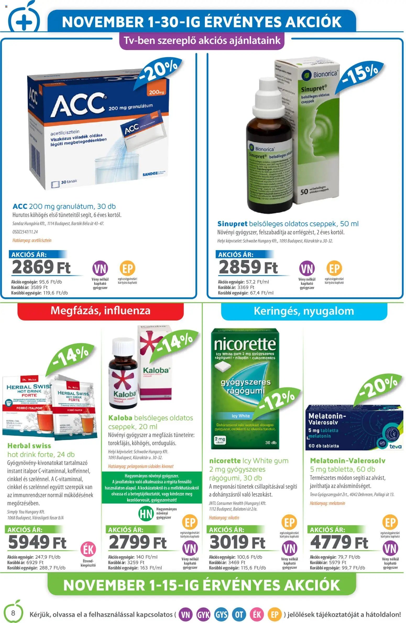 Alma Gyógyszertárak újság 2025.12.01. Akciós újság Alma Gyógyszertárak (2025-12-01 - 2025-12-31)