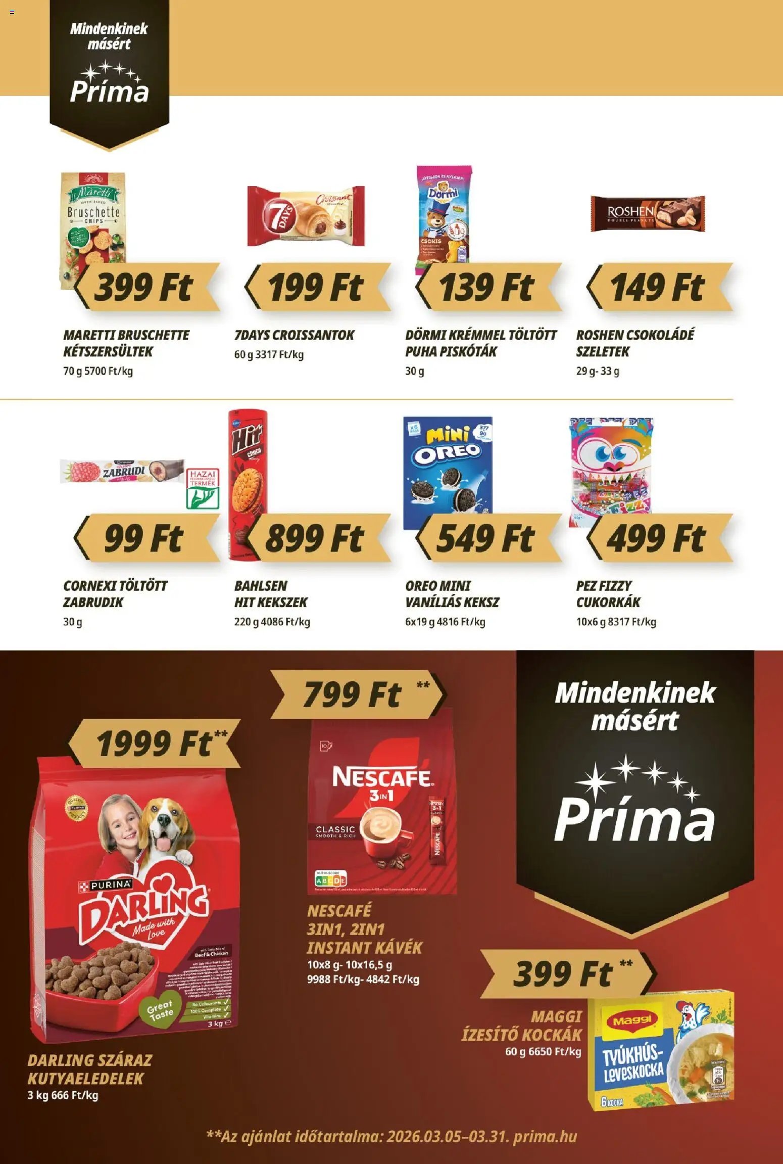 CBA Príma újság 2026.03.26. CBA Príma akciós újság (2026-03-26 - 2026-04-04)