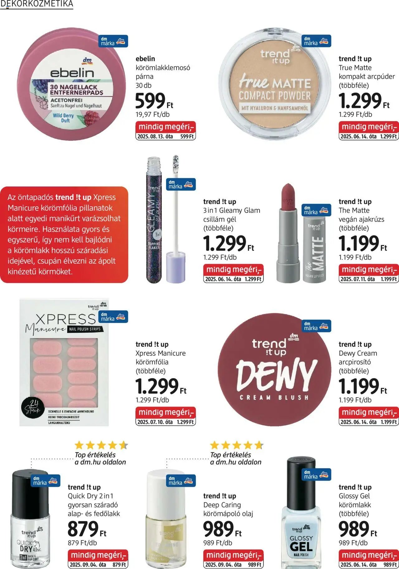 DM Drogerie Markt újság 2025.10.02. Akciós újság DM Drogerie Markt (2025-10-02 - 2025-10-15)