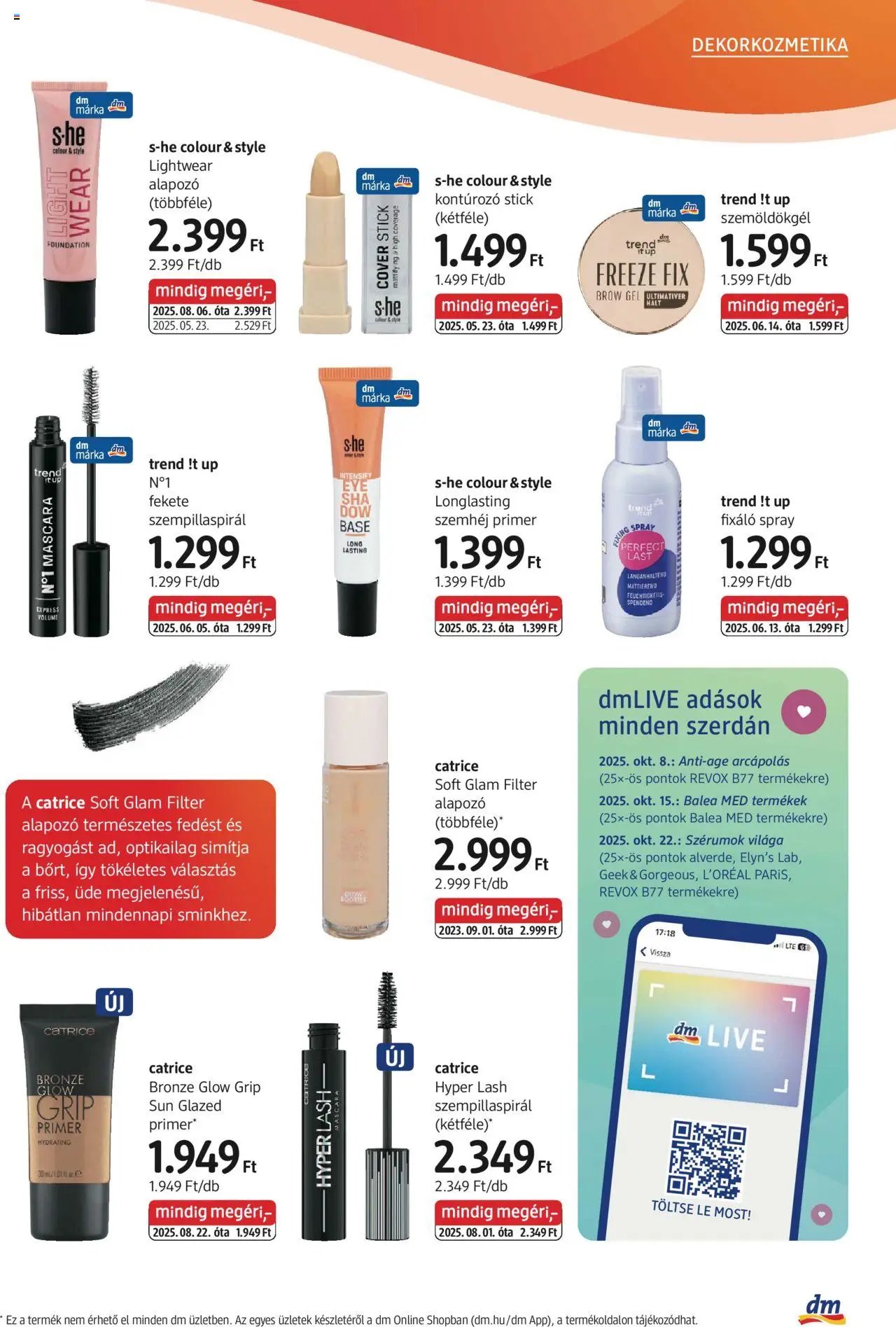 DM Drogerie Markt újság 2025.10.02. Akciós újság DM Drogerie Markt (2025-10-02 - 2025-10-15)