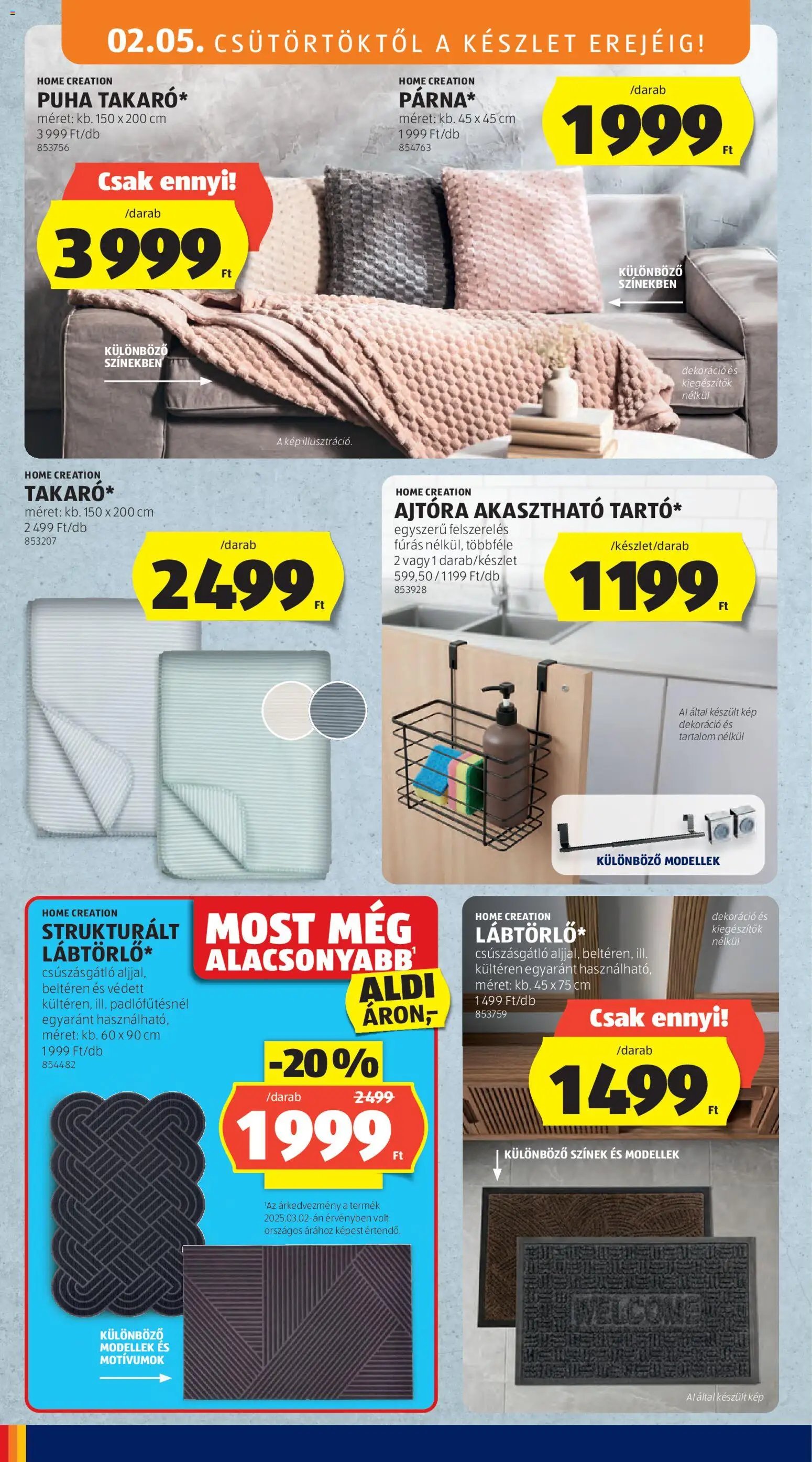 Aldi újság 2026.02.05. Középső sor termékei (2026-02-05 - 2026-02-11)