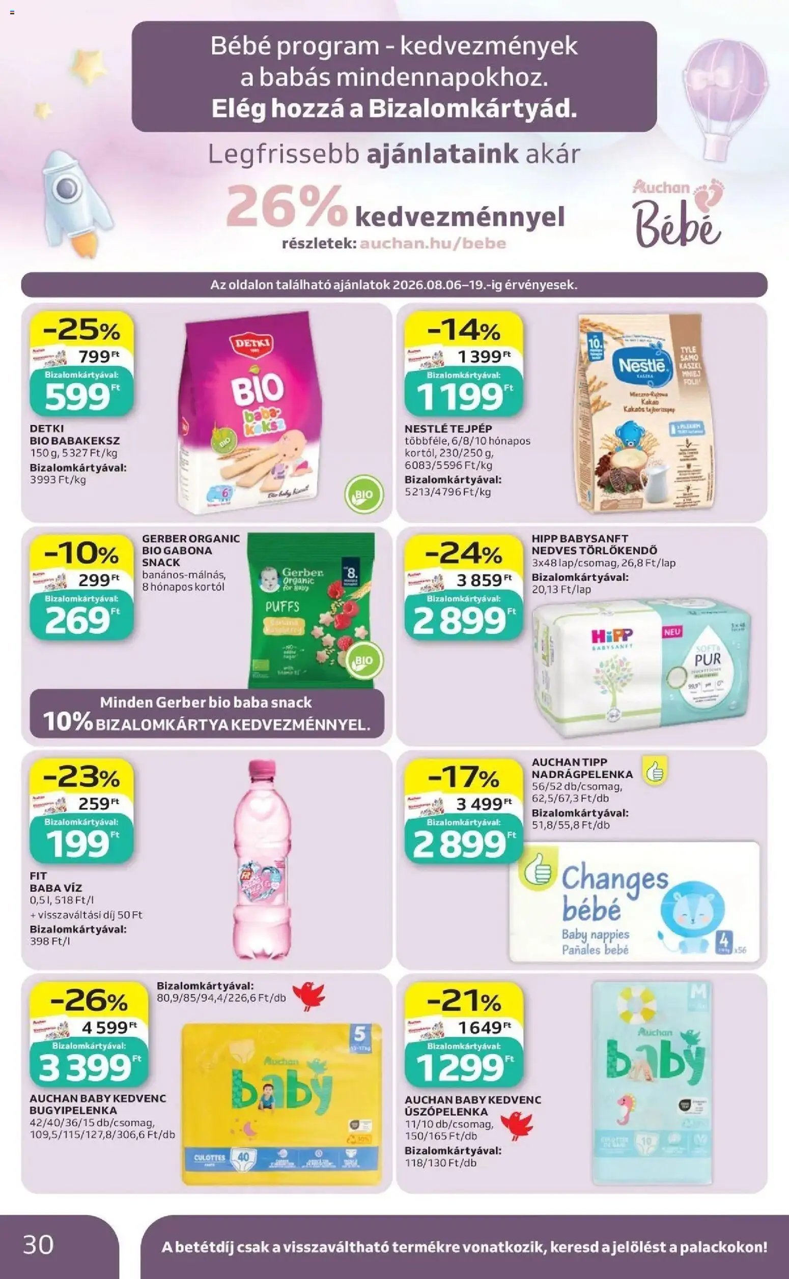 Auchan újság 2026.08.06. Auchan akciós újság Szolnok