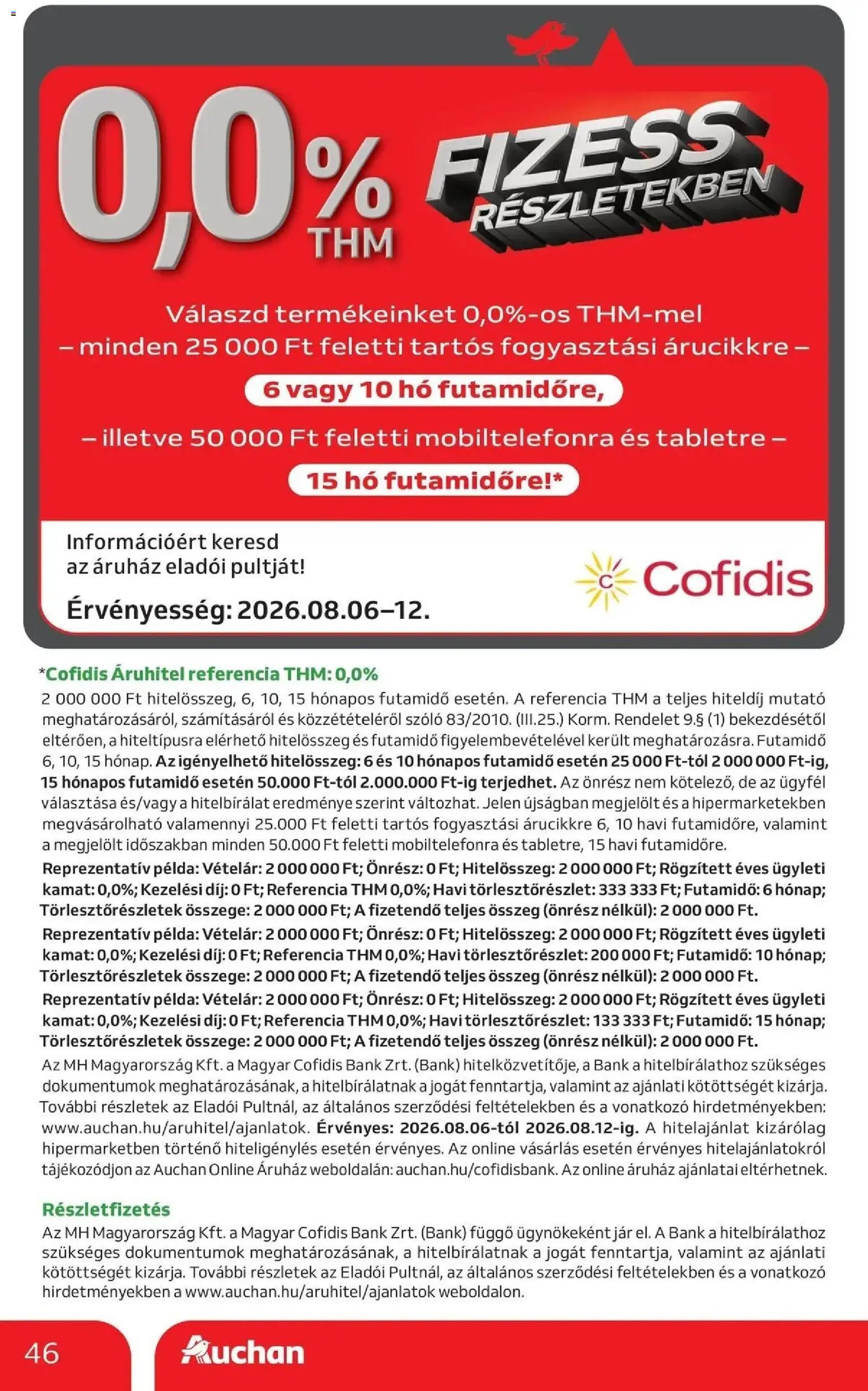 Auchan újság 2026.08.06. Auchan akciós újság Szolnok