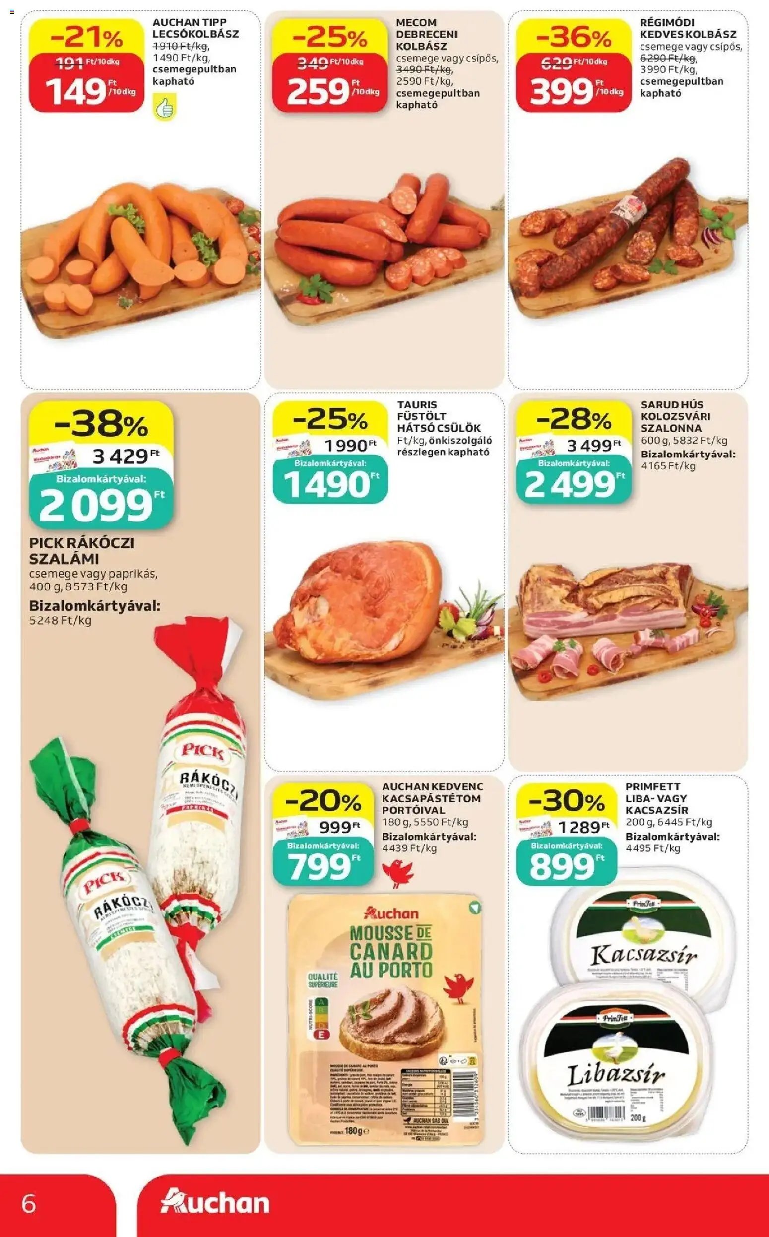 Auchan újság 2026.08.06. Auchan akciós újság Szolnok